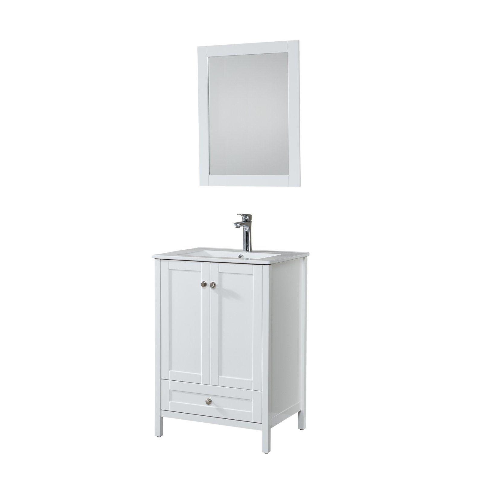 HTI-Line Badmöbel-Set Badmöbel Set 3-teilig Göhren 60, (Set, 3-St., 1 Badmöbel Set)