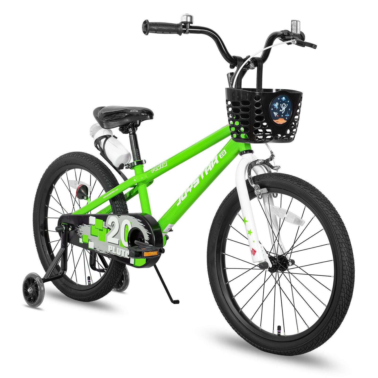 JOYSTAR Kinderfahrrad 12/14 /16/18/20 Zoll fahrrad für Jungen und Mädchen 3-12 Jahre, Mit Korb, Stützrädern, Fahrradklingel, Flaschenhalter, Kettenabdeckung
