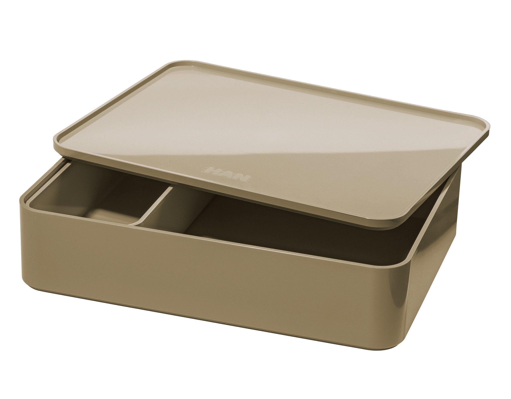 HAN Schubladenbox SMART-ORGANIZER ALLISON, Utensilienbox m. Innenschale u. Deckel, hellb