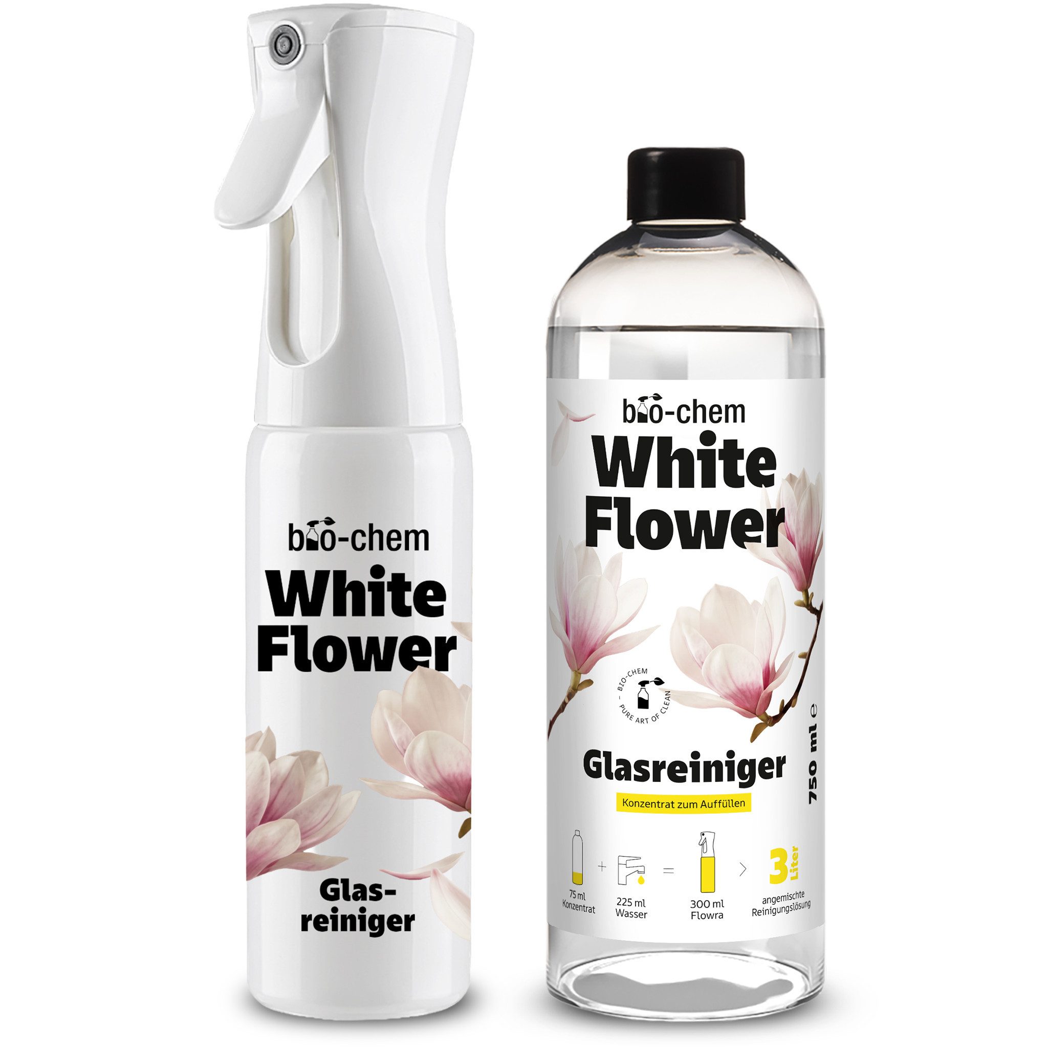 bio-chem Glasreiniger Konzentrat mit Duftkomposition Glasreiniger (In 4 eleganten Duftkompositionen erhältlich)