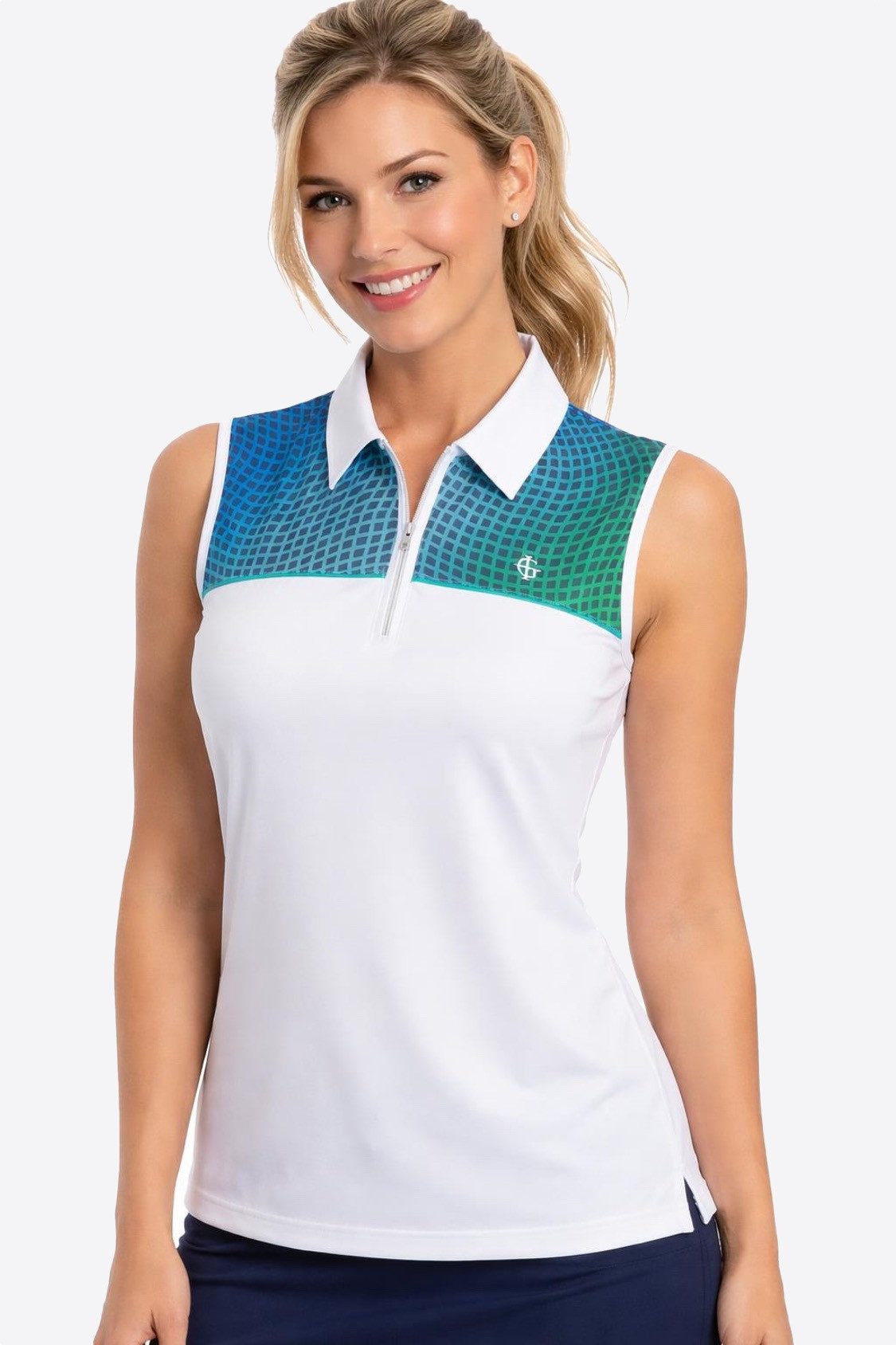 ISLAND GREEN Poloshirt Poloshirt Damen Top modisches Polo-Shirt Tennis T-Shirt bunt (1-tlg) atmungsaktiv