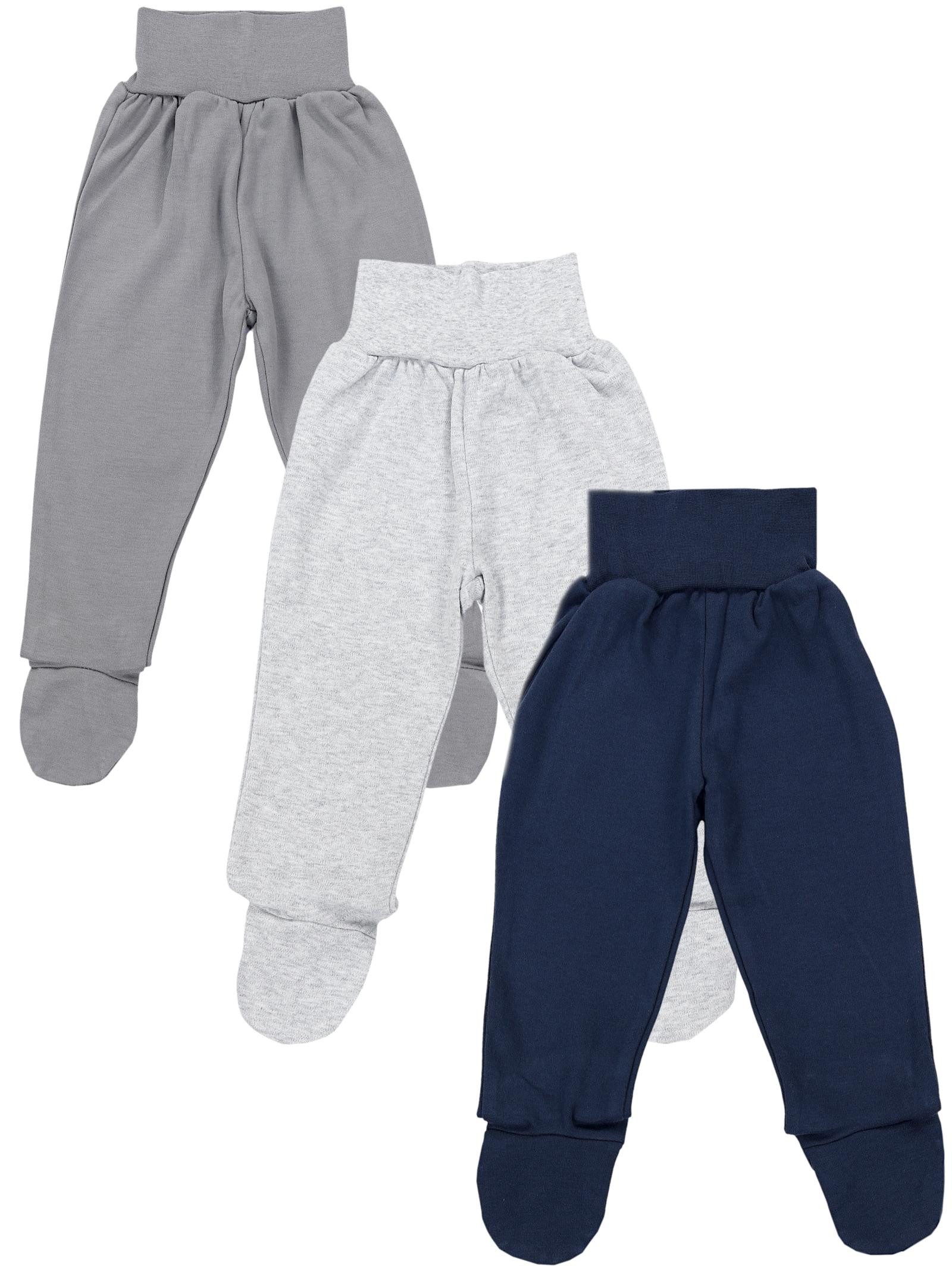 TupTam Strampler TupTam Baby Jungen Strampelhose mit Fuß 3er Pack