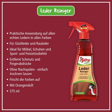 poliboy für Rau- & Glattleder - 375ml Lederreiniger (extra langer Anlaufschutz - Made in Germany)