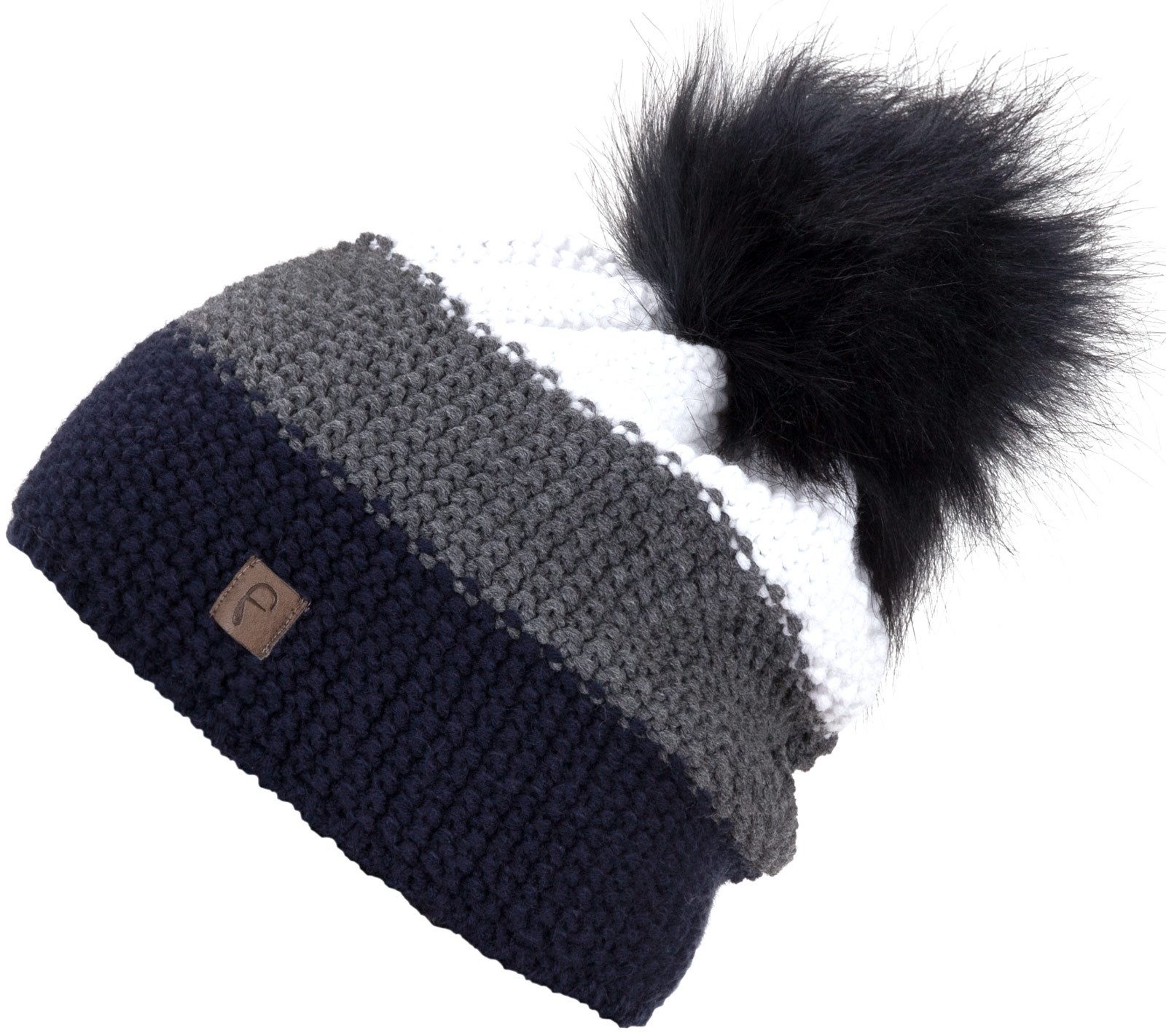 Faera Bommelmütze Wintermütze Damen Herren Mütze Beanie Haube gefüttert Bommelmütze
