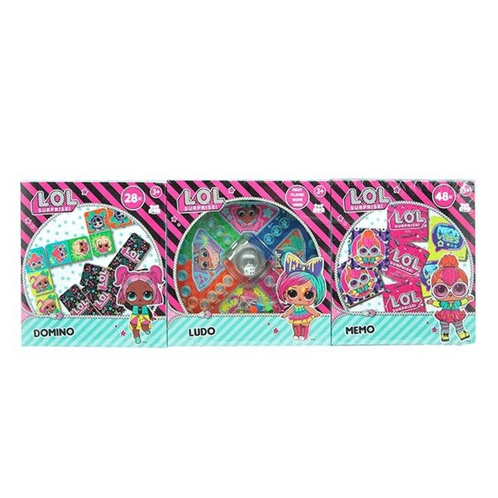 Toi-Toys Spielesammlung Toi Toys 51250A - L.O.L. Surprise - Memo/Ludo/ Domino