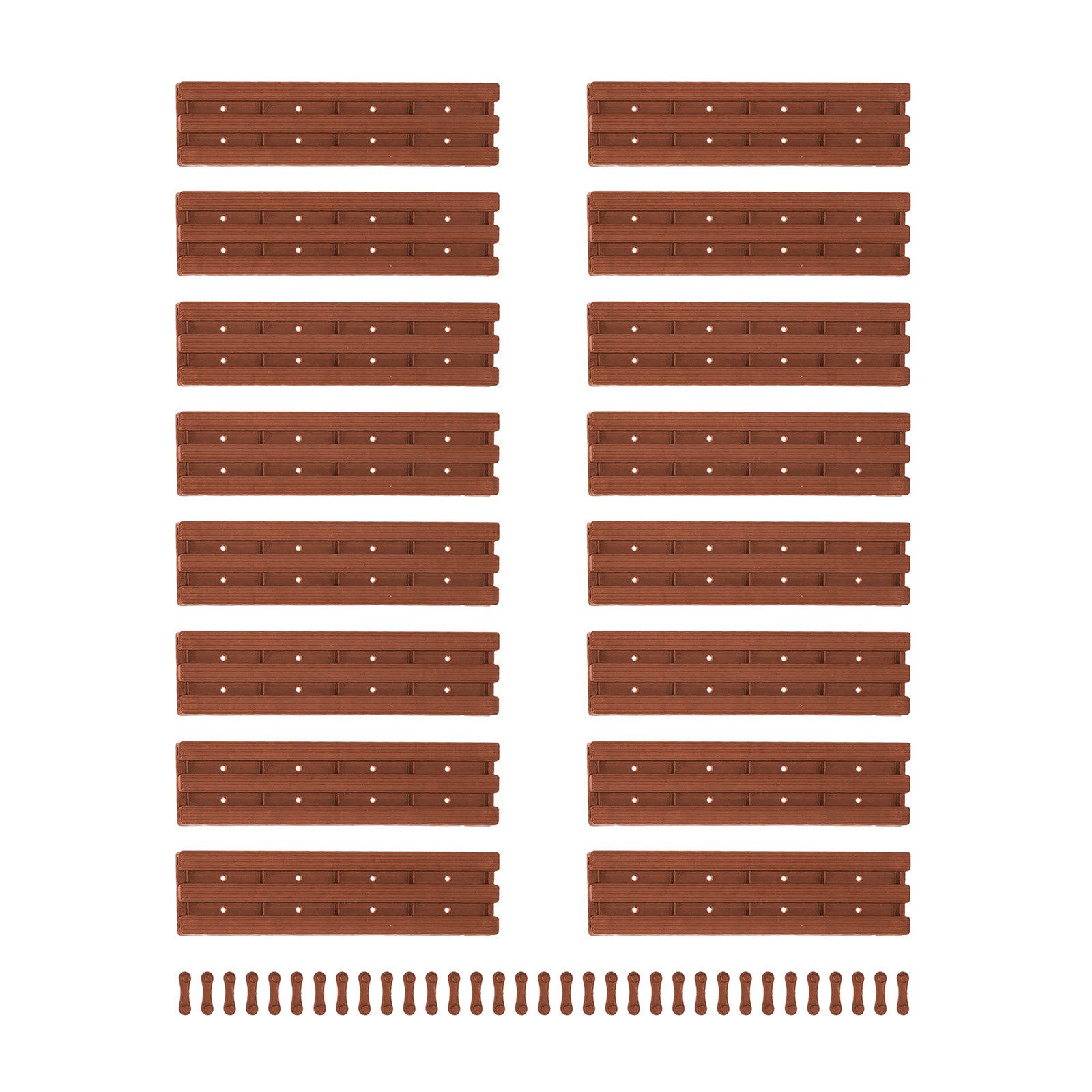 HTI-Living Trittsteine Rollweg Nessa, 30x262 cm, Set, 32-St., 32 Module inkl. Verbindungselementen, Gehweg Gartenweg leicht zu verlegen