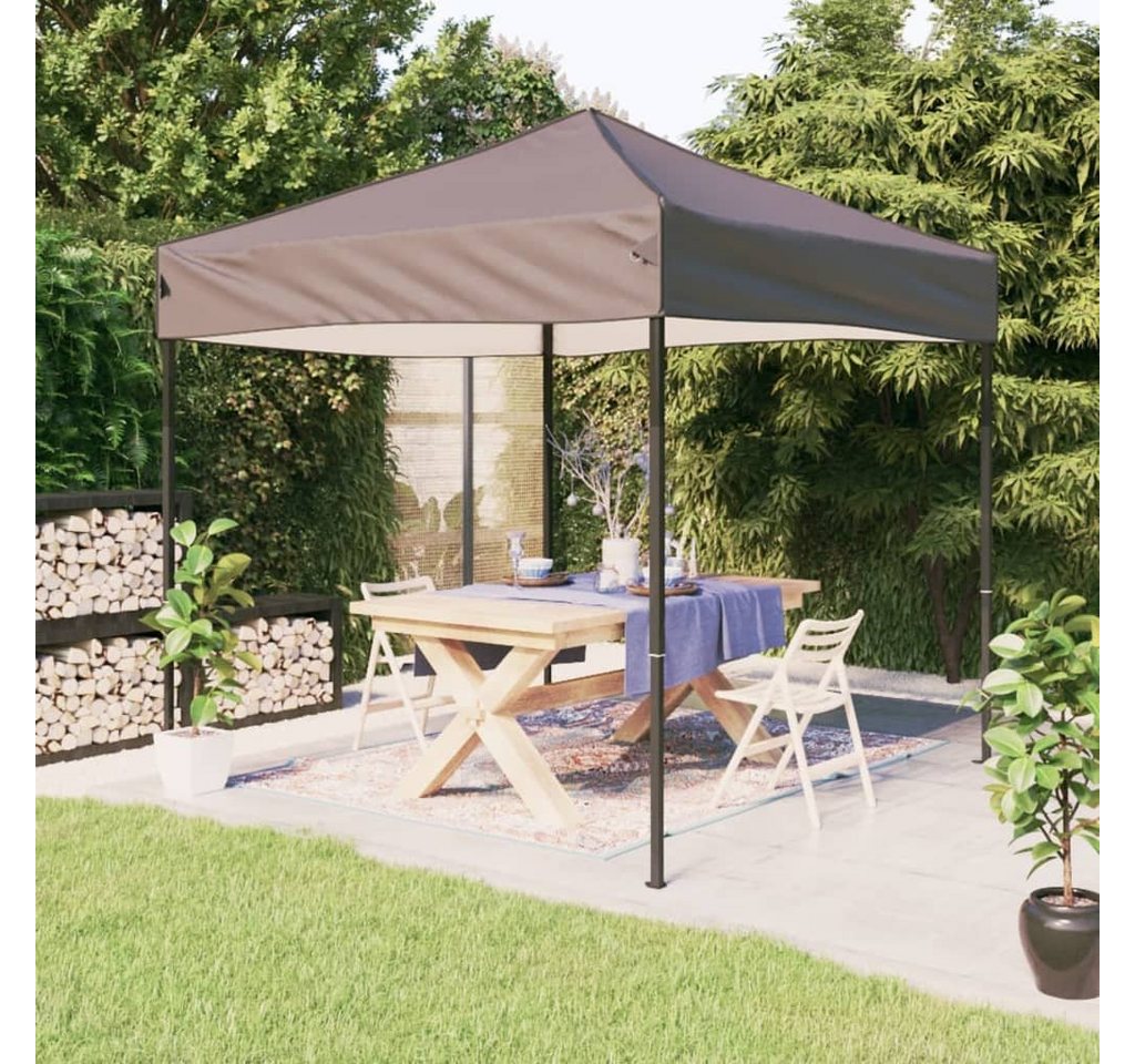 Thumbnail - vidaXL Pavillon Partyzelt Faltbar Taupe 2x2 m Garten Pavillon