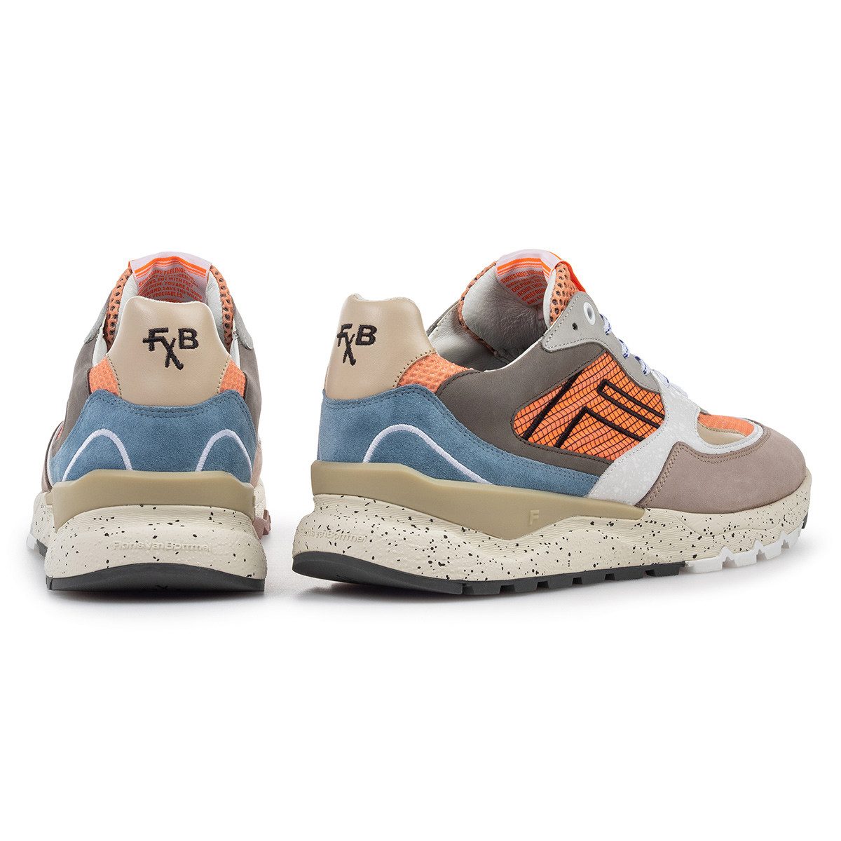 Floris van Bommel Floris van Bommel De Treener, Sneaker, Orange, Herren Sneaker
