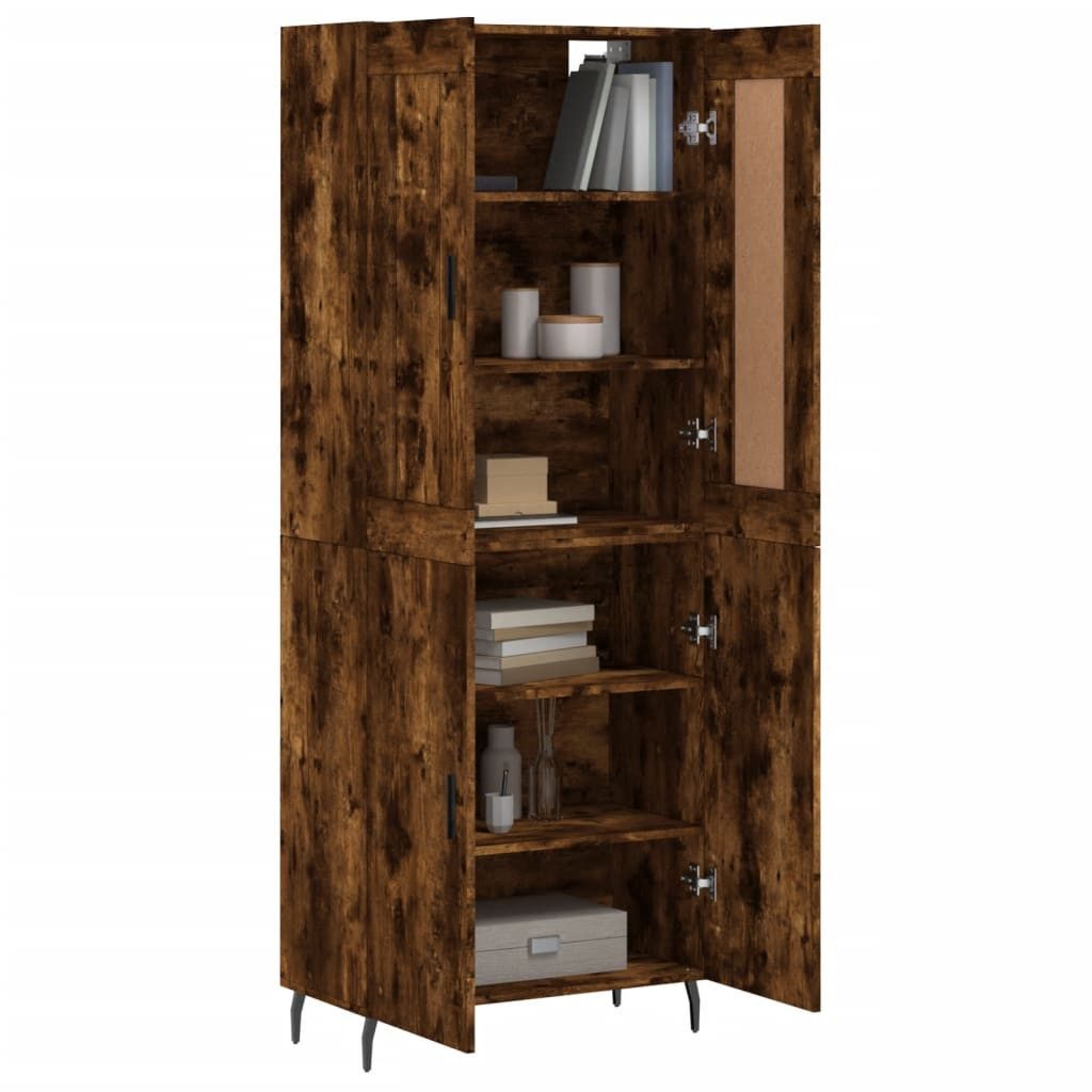 vidaXL Highboard Highboard Räuchereiche 69,5x34x180 cm günstig online kaufen