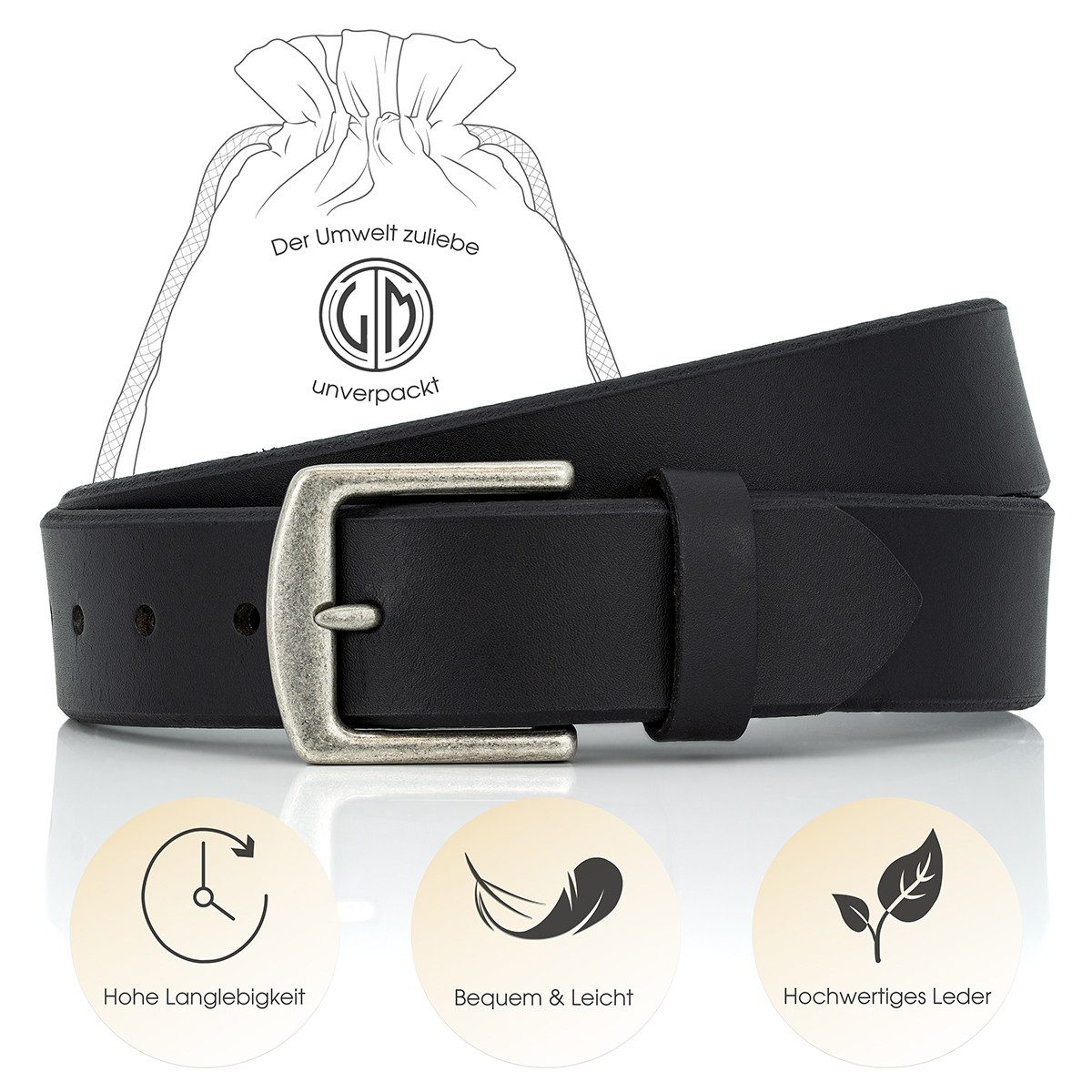 LINDENMANN Ledergürtel