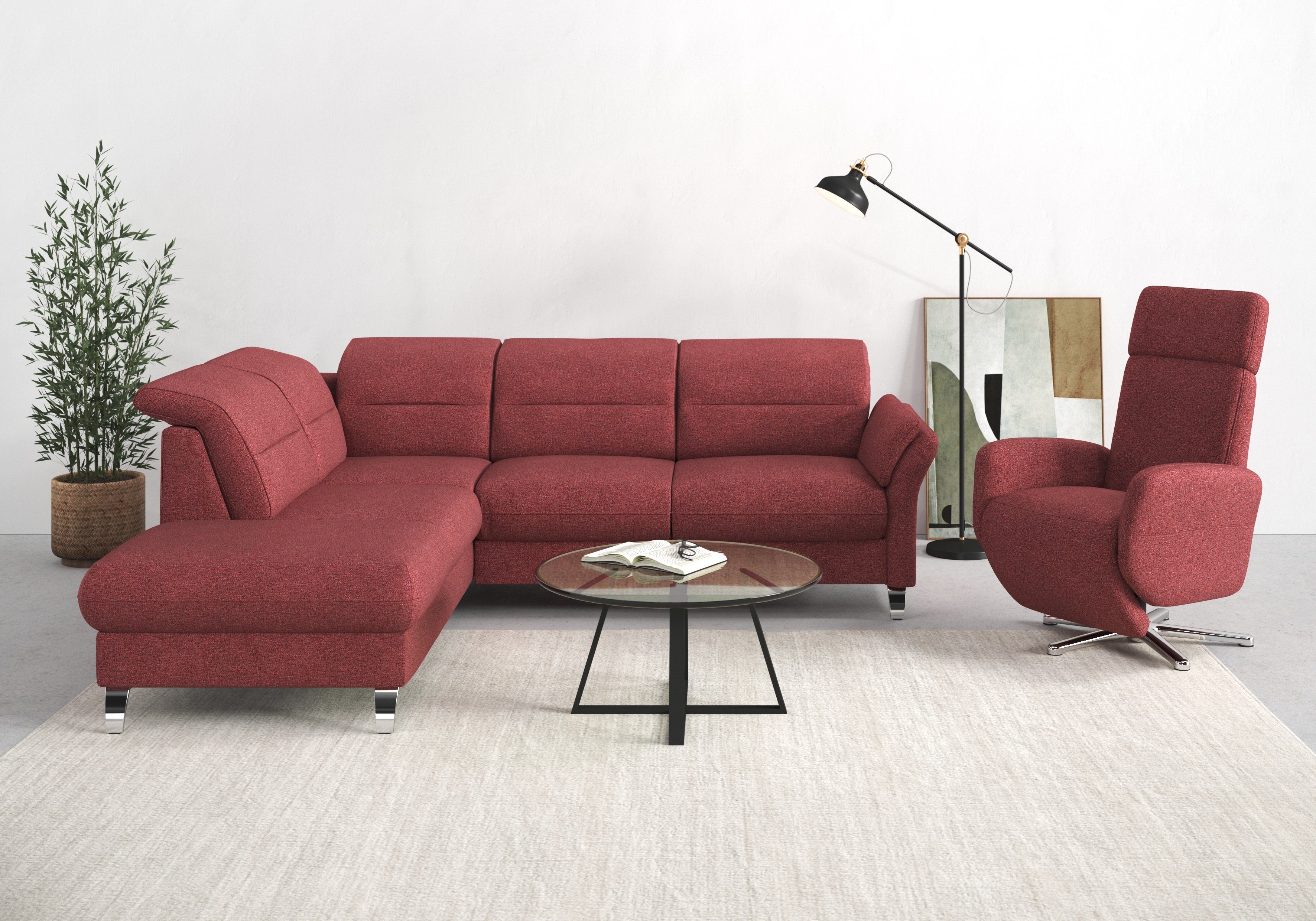 sit&more Ecksofa Grenoble L-Form mit Federkern, günstig online kaufen