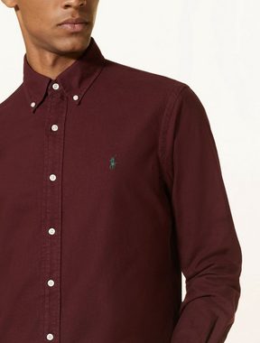 Ralph Lauren Langarmhemd POLO RALPH LAUREN Oxford Classic Fit Shirt Hemd Bordeaux Heritage Coll