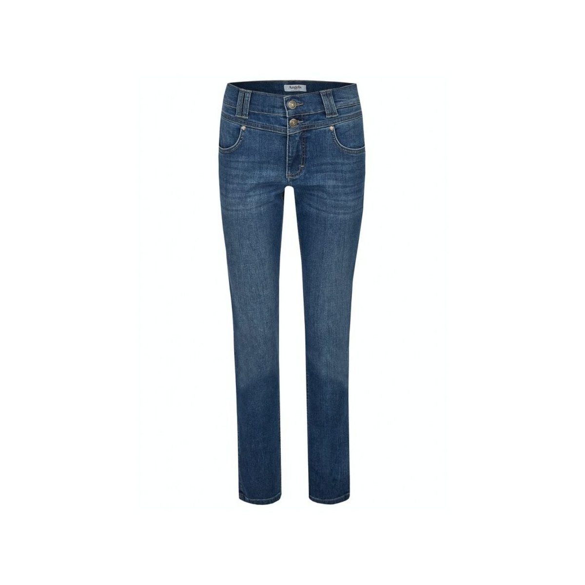 ANGELS 5-Pocket-Jeans mittel-blau stone (1-tlg) medium