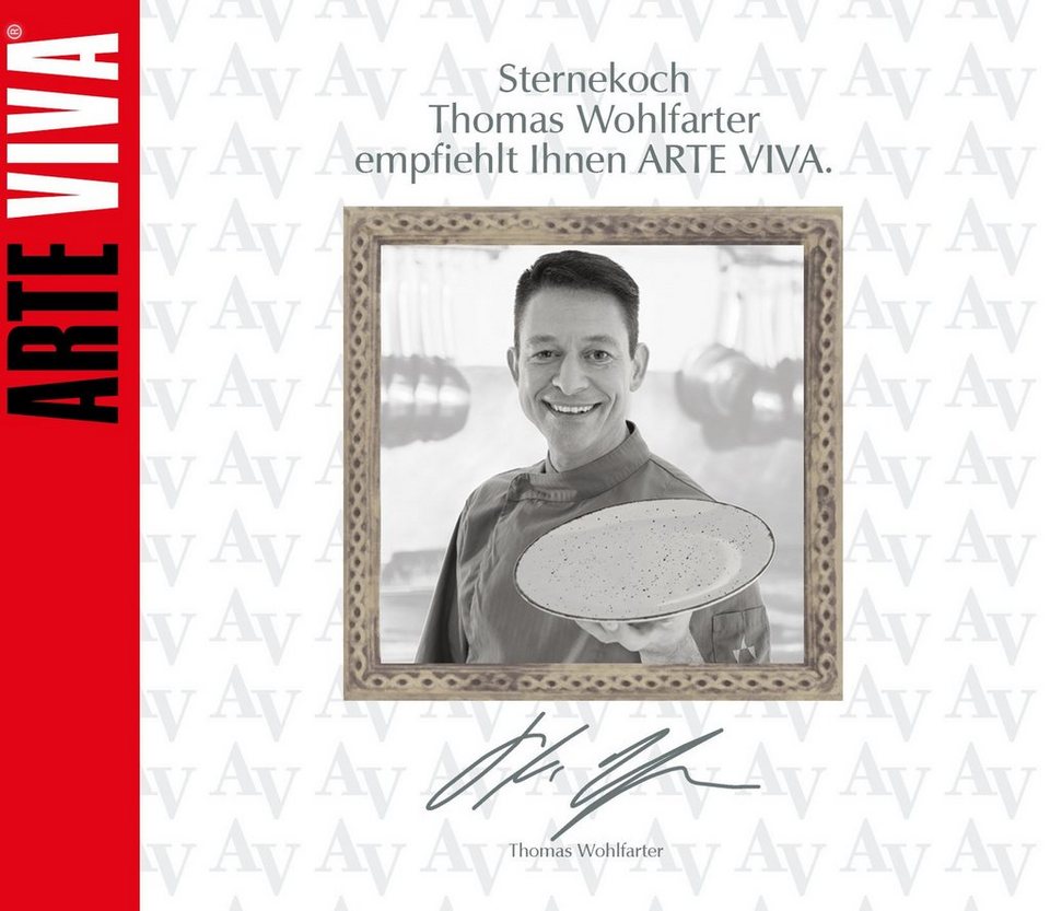 ARTE VIVA Suppenteller Puro, (6 St), Set in Türkis und Beige, vom  Sternekoch Thomas Wohlfarter empfohlen