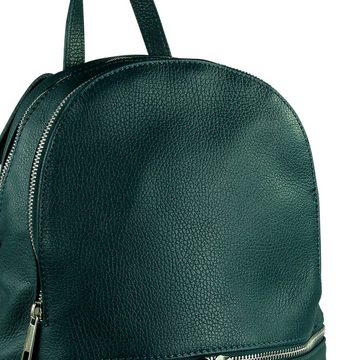 Toscanto Cityrucksack Toscanto Damen Cityrucksack Leder Tasche (Cityrucksack), Damen Cityrucksack Leder, türkis, Größe ca. 32cm