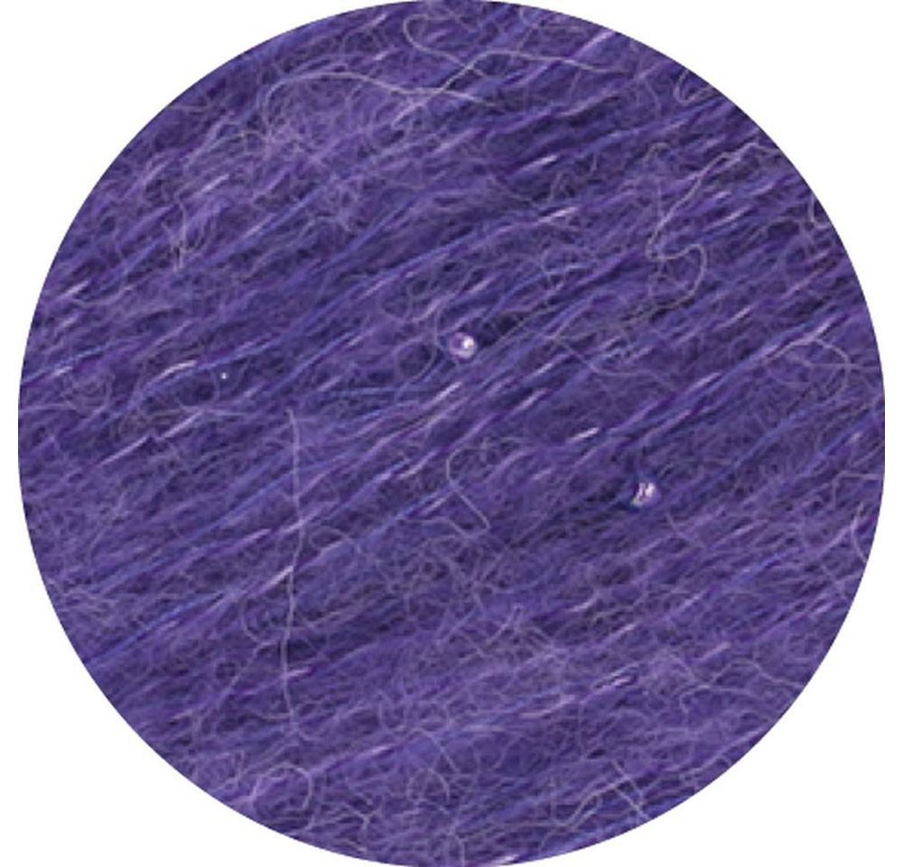 LANA GROSSA SETASURI PEARLS Häkelwolle, 140 m (25 Gramm), Lacegarn aus Suri-Alpakawolle mit Seide und Glasperlen
