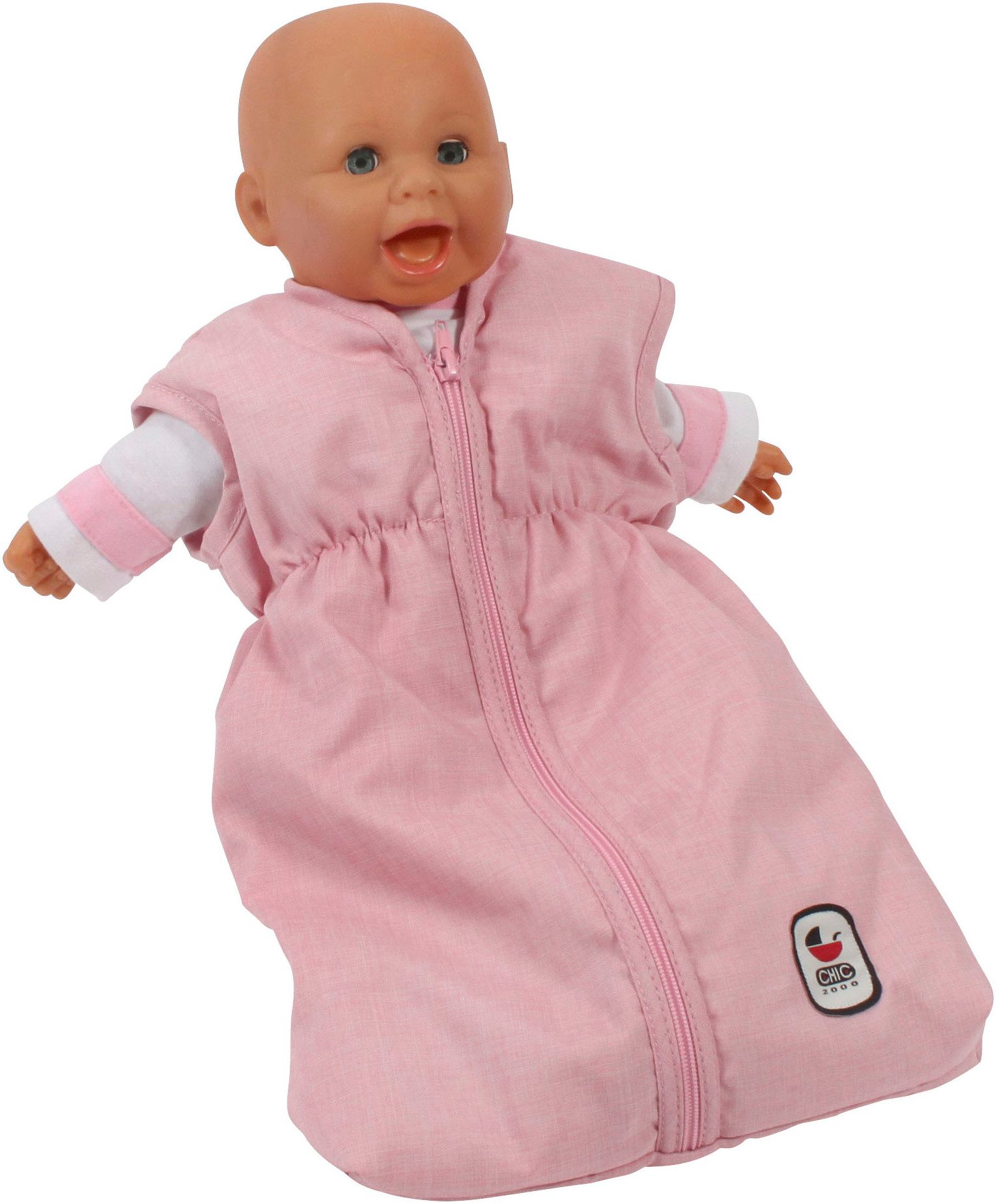 CHIC2000 Puppen Schlafsack Melange rosa günstig online kaufen