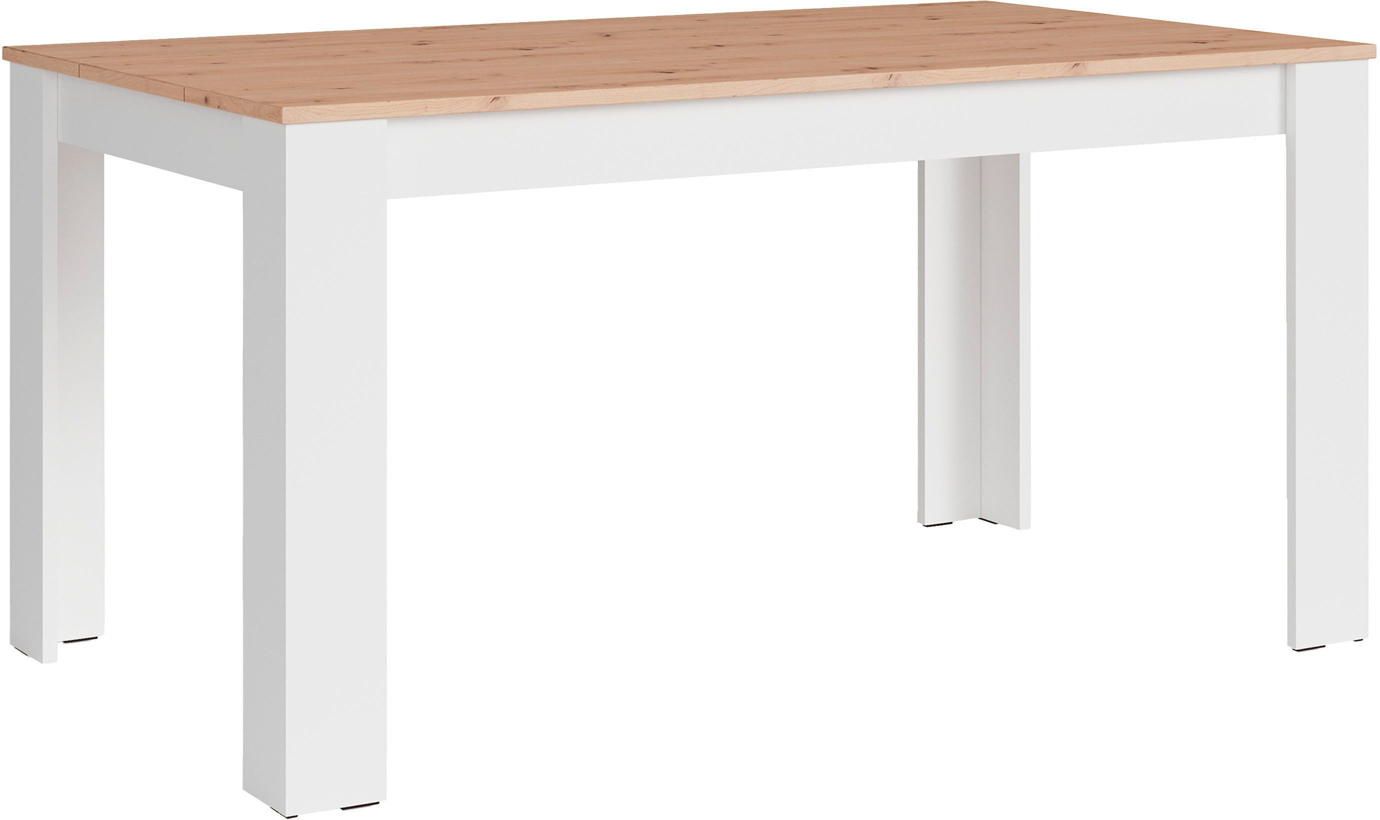 byLIVING Esstisch Nori, Küchentisch in Eicheoptik, Gestell wahlweise anthra günstig online kaufen