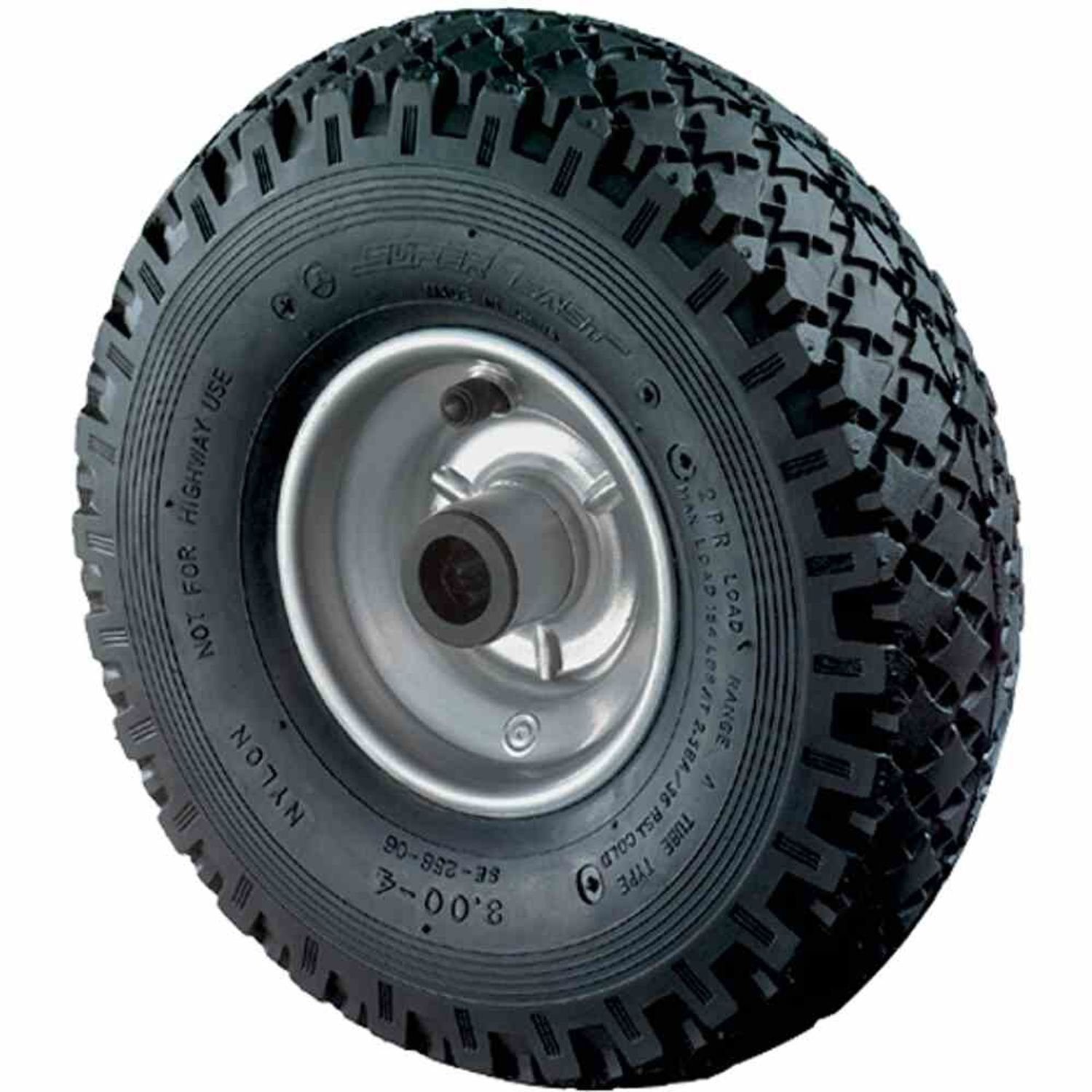 BS Rollen GmbH Schubkarren-Rad Ersatzrad luftbereift 260 mm Metallfelge