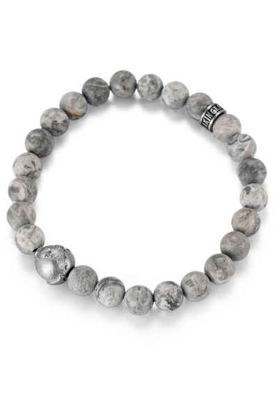 Firetti Perlenarmband Schmuck Geschenk Armschmuck Armkette Perle, mit Onyx, Jaspis oder Tigerauge (synth)