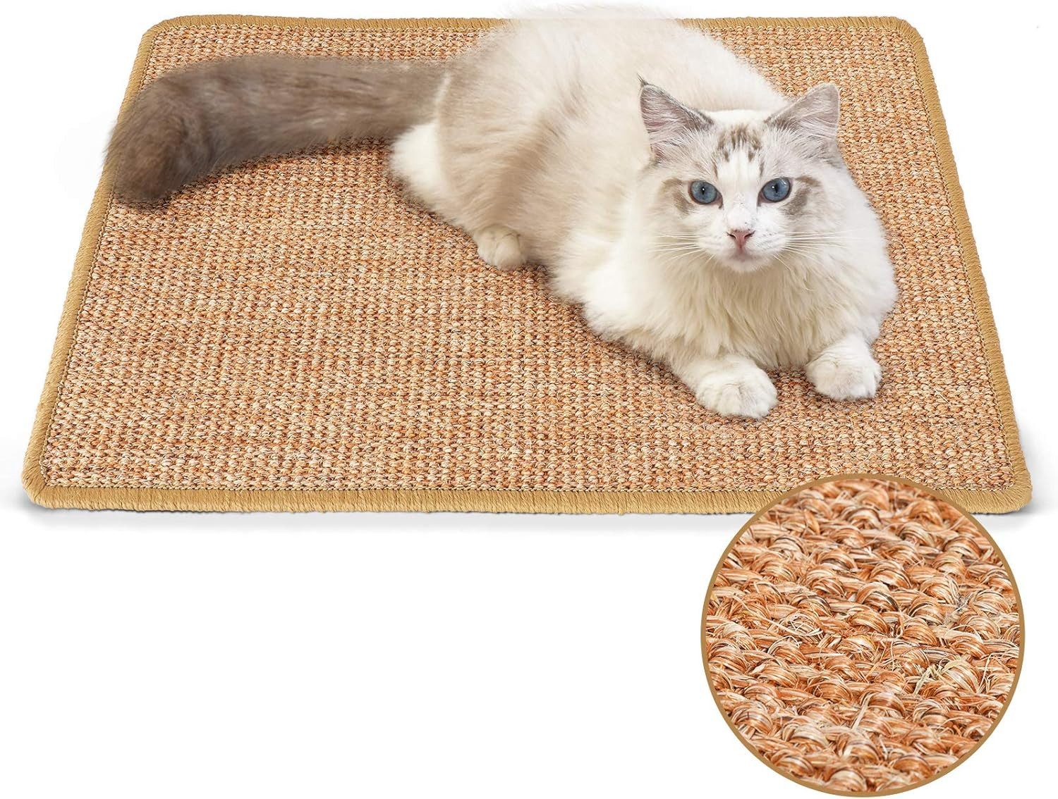 Kratzmatte Katze, natürliche Katzenkratzbretter Sisal Kratzteppich