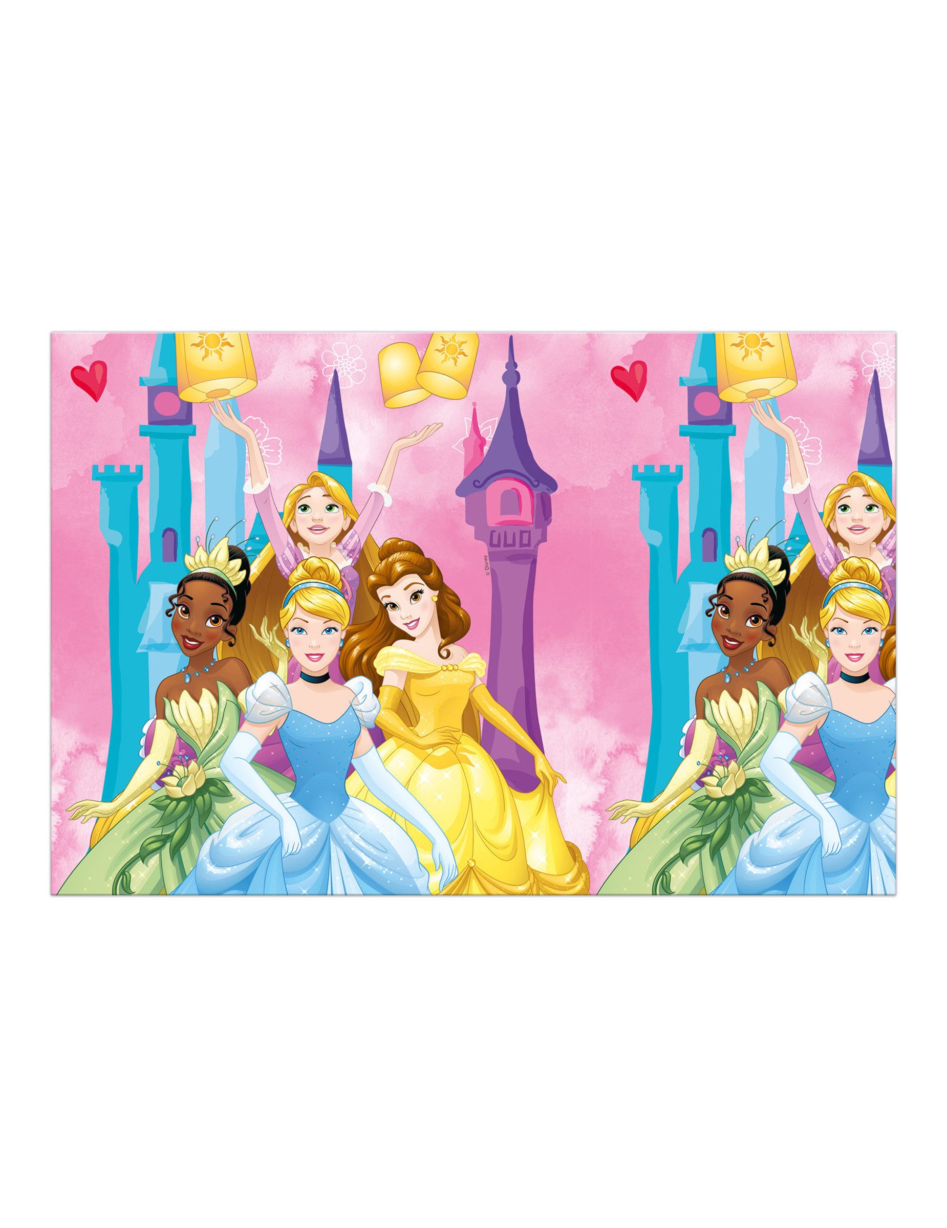 Procos Kostüm Plastiktischdecke Disney Prinzessinnen 120x180 cm