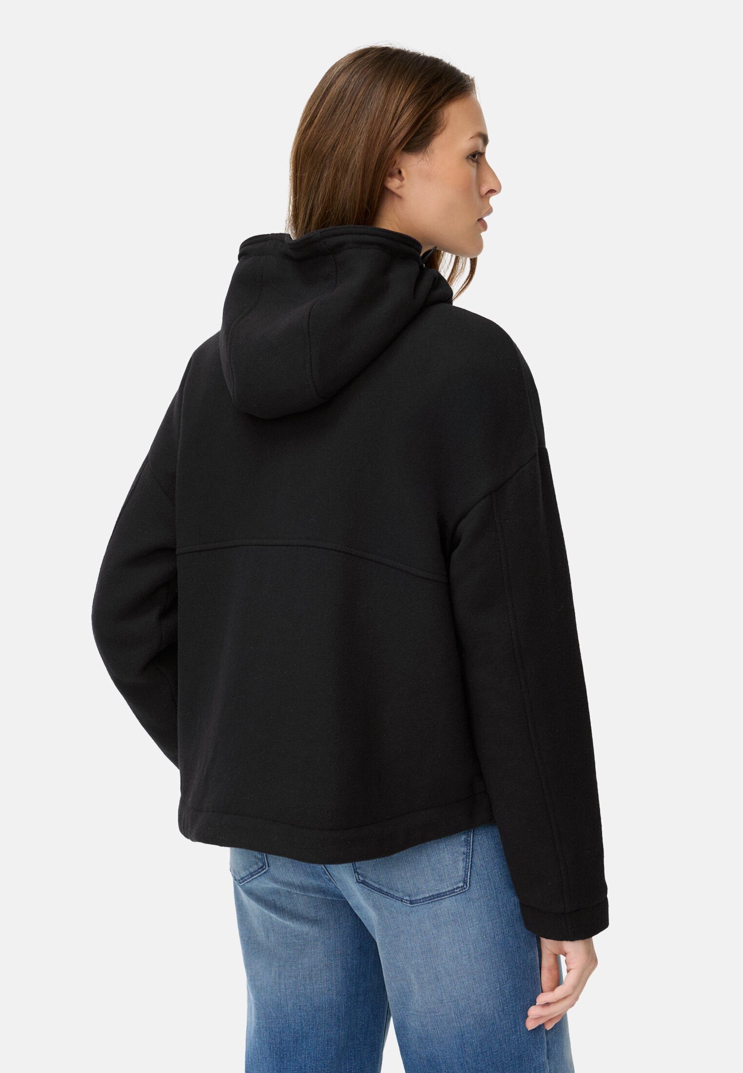 camel active Blouson mit reflektierenden Details Langarm Kapuze Markenlabel günstig online kaufen