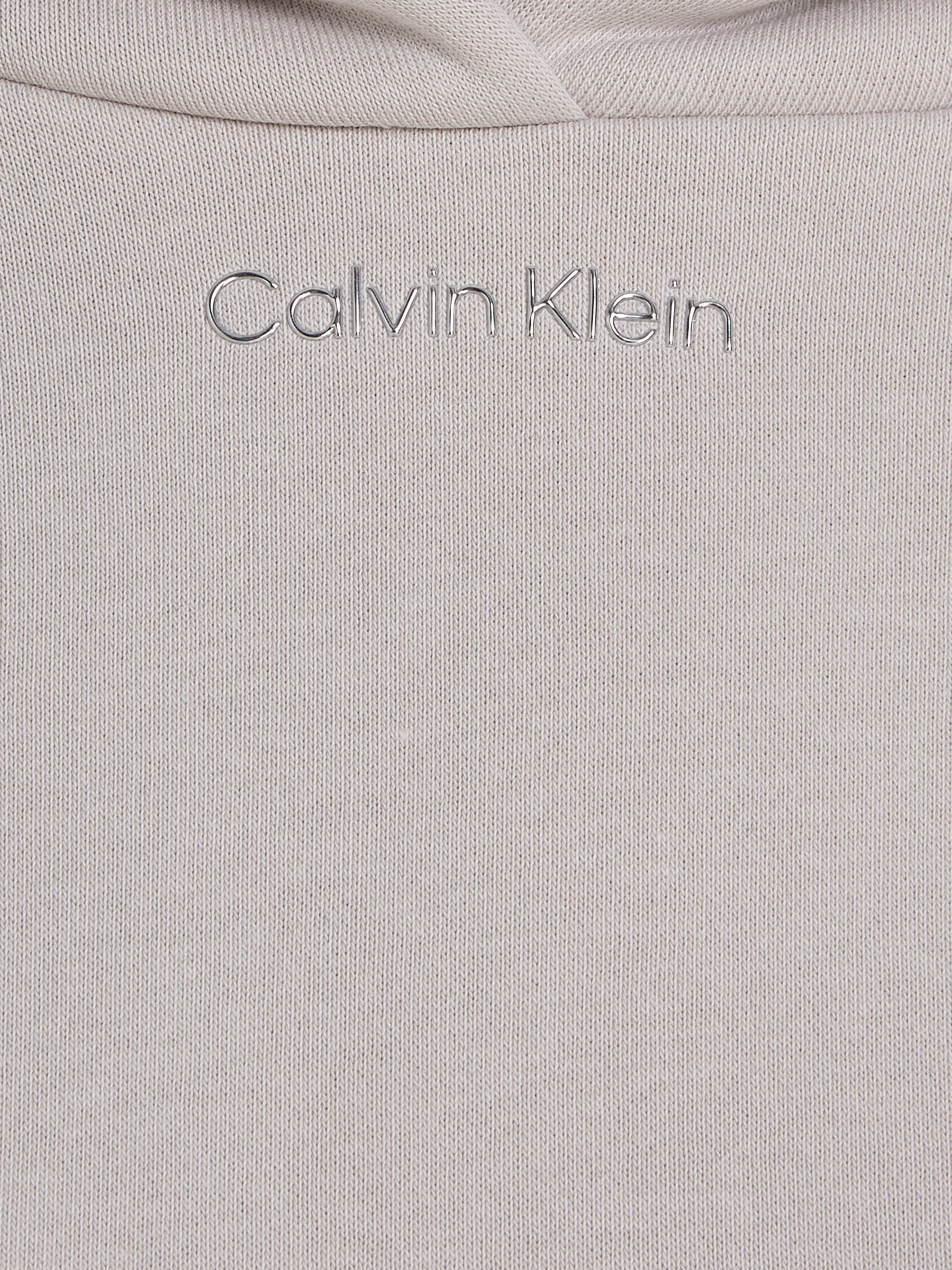 Calvin Klein Kapuzensweatshirt METALLIC MICRO HOODIE Haze LOGO Morning
