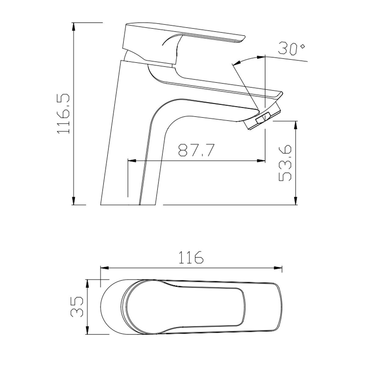 Belvit Waschtischarmatur BV-KW4252 (einzel, 1-St) BELVIT Kaltwasserhahn Chr günstig online kaufen