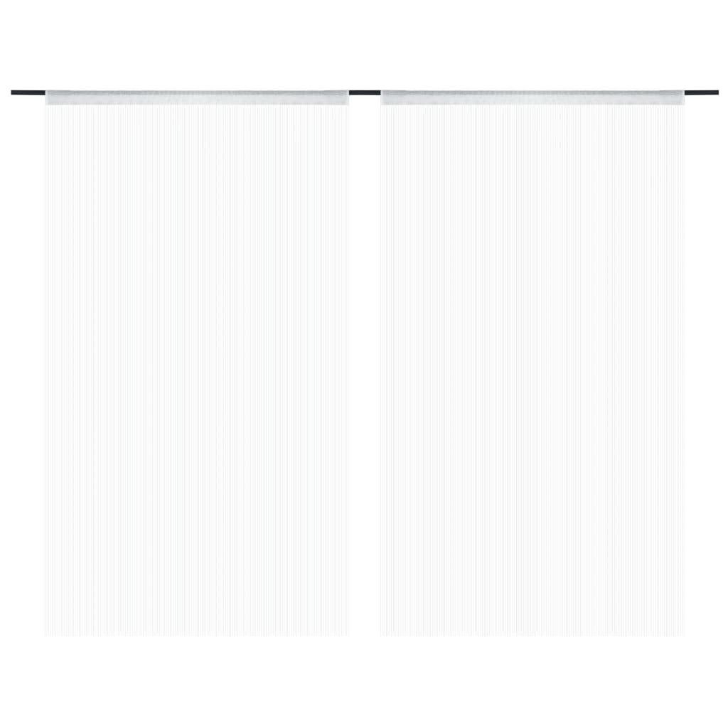 St) Vorhang x Weiß, furnicato, 2 (2 cm 250 Fadenvorhang Stk.100