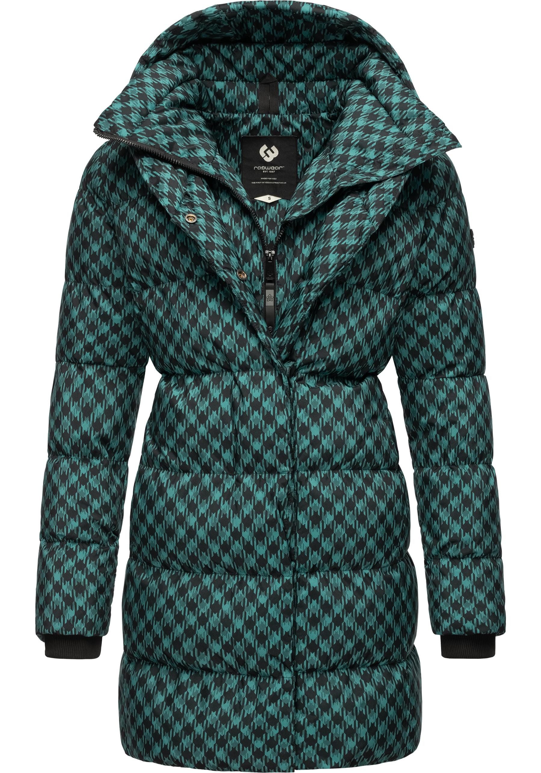 Ragwear Steppmantel Niara Print wasserdichter Mantel mit angesagtem Hahnentritt Muster – Bild 4 von 5