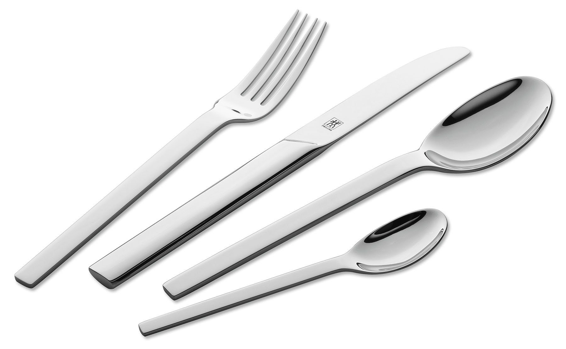 Zwilling Besteck-Set ZWILLING Minimale Besteckset Besteck 60-tlg, poliert Für 12 Personen (60-tlg), 18/10 Edelstahl