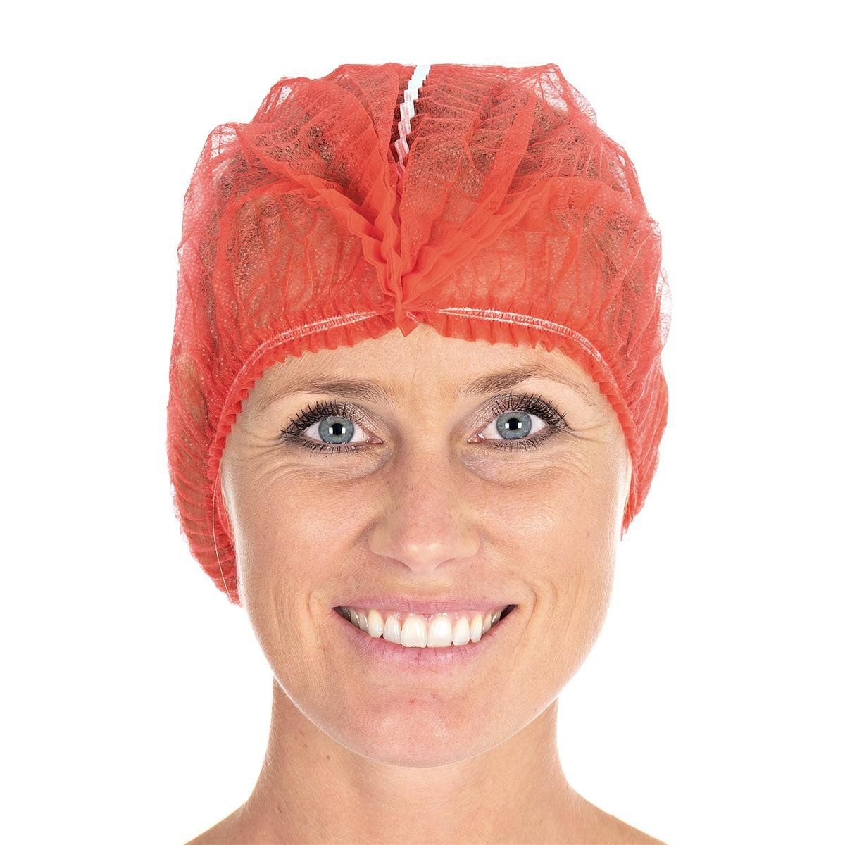 Arbeitshandschuh-Set Hygostar 12165 Klipphauben Detect rot ø 50 cm PP detektierbar Beutel