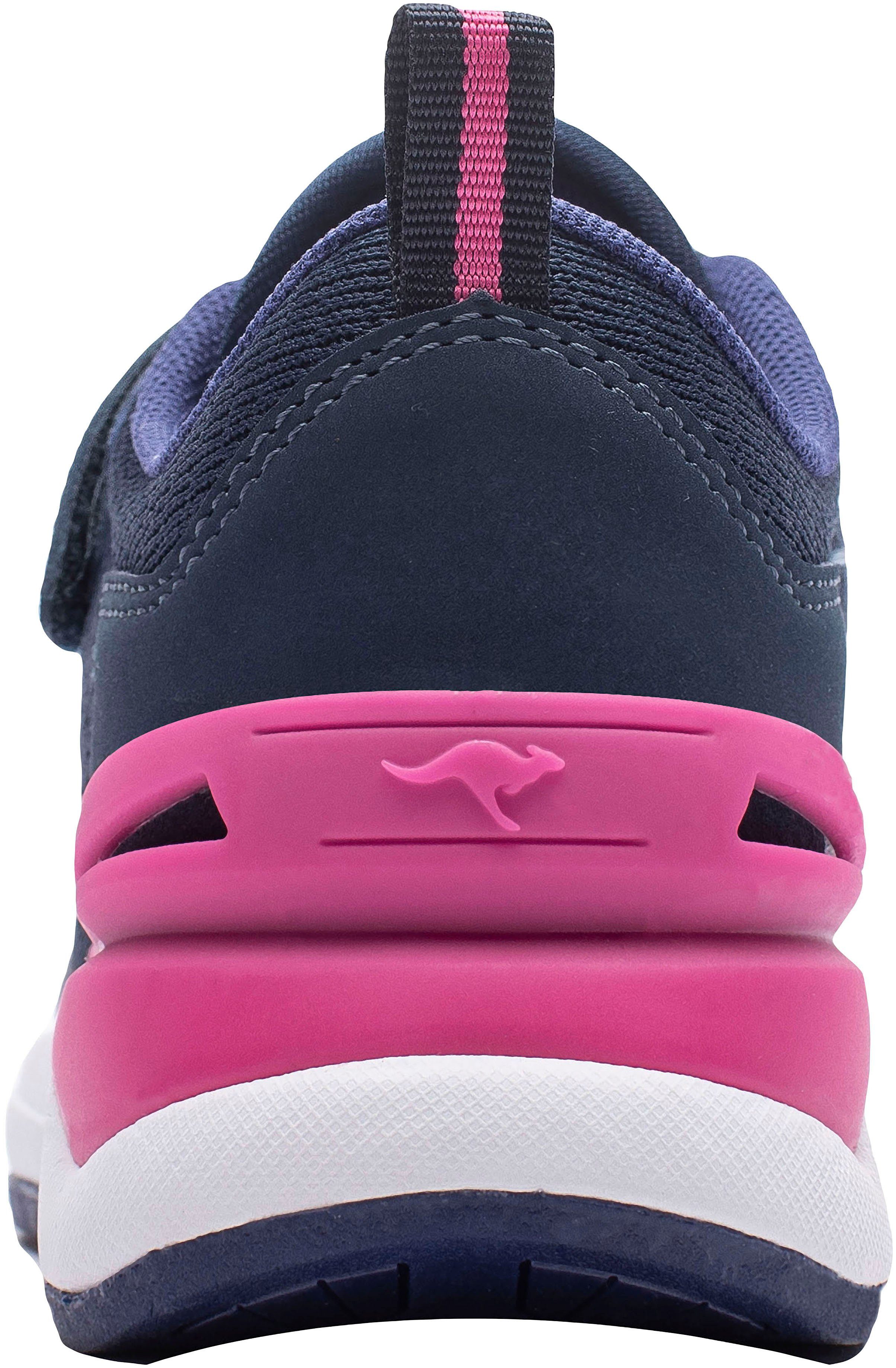 KangaROOS KD-Gym EV Sneaker mit Klettverschluss navy-pink