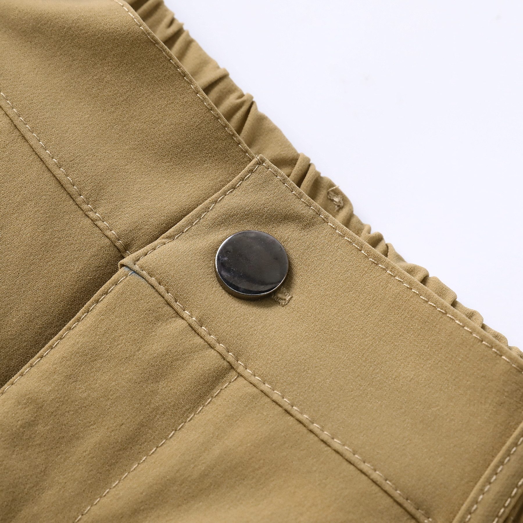 Allthemen Shorts Herren Business-Shorts in Unifarben mit seitlichem Gummizug