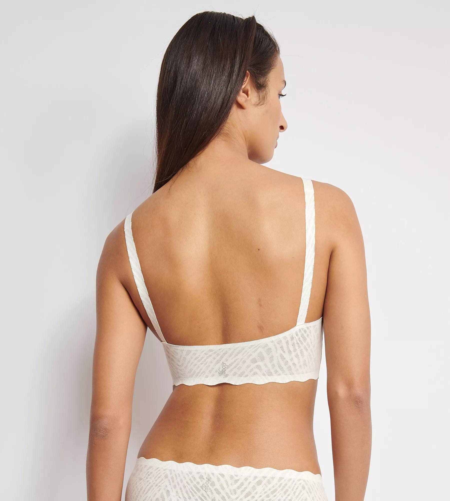 sloggi Bustier ZERO Feel Bliss mit herausnehmbaren, atmungsaktiven Pads und Stretch-Spitze