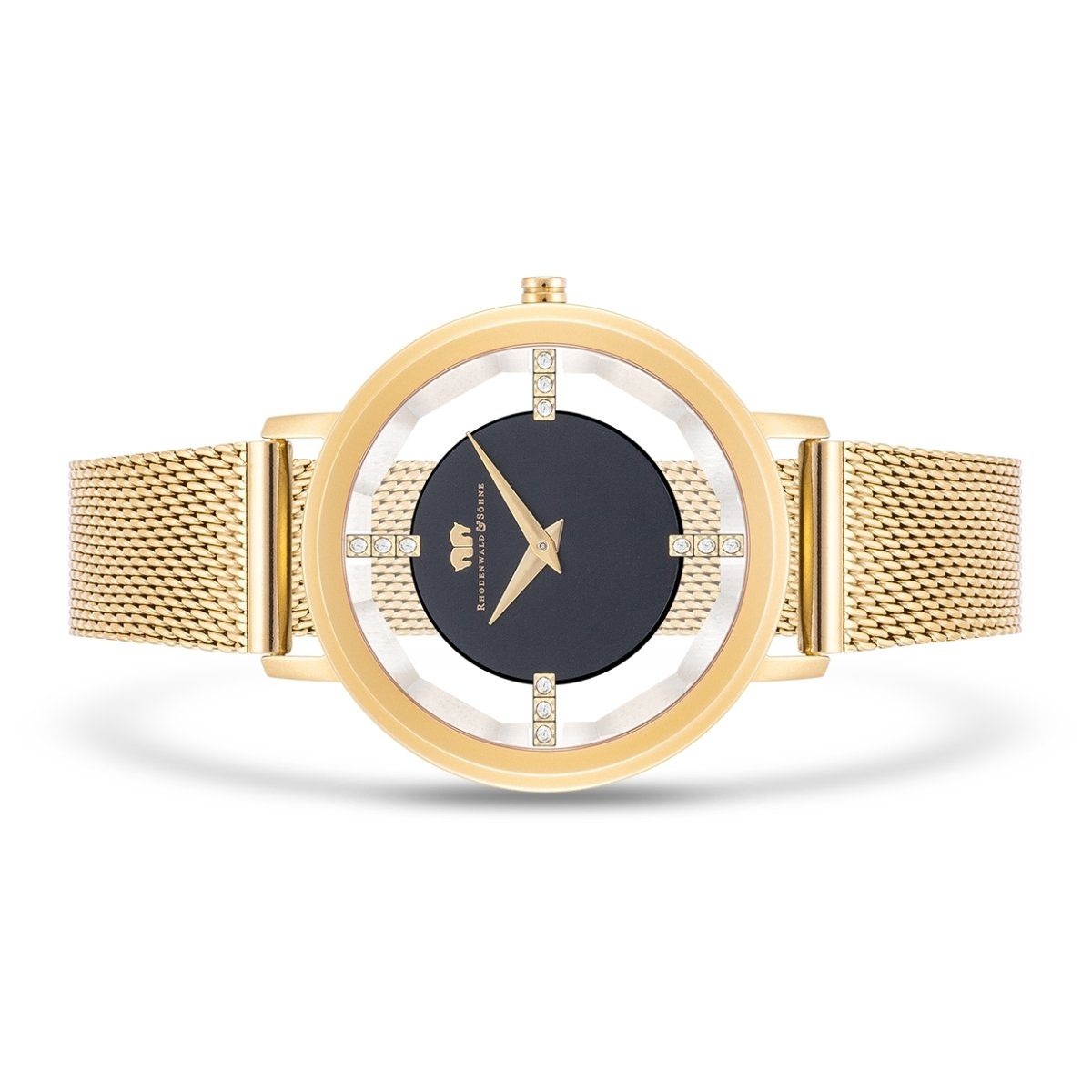 Rhodenwald & Söhne Quarzuhr Lucrezia gelbgold, mit Quarzwerk günstig online kaufen