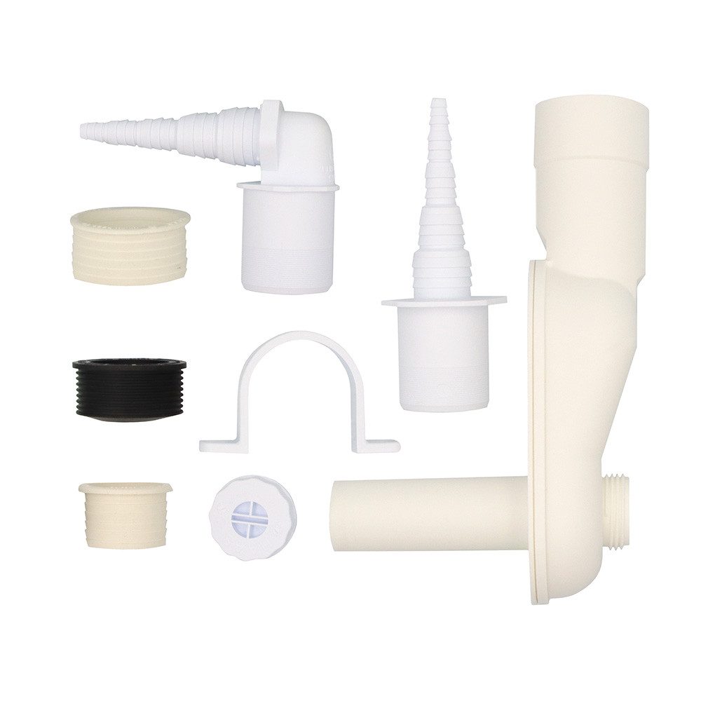 Thumbnail - Haas Otto Siphon Raumspar-Waschmaschinensiphon-Set "Schmalhans"
