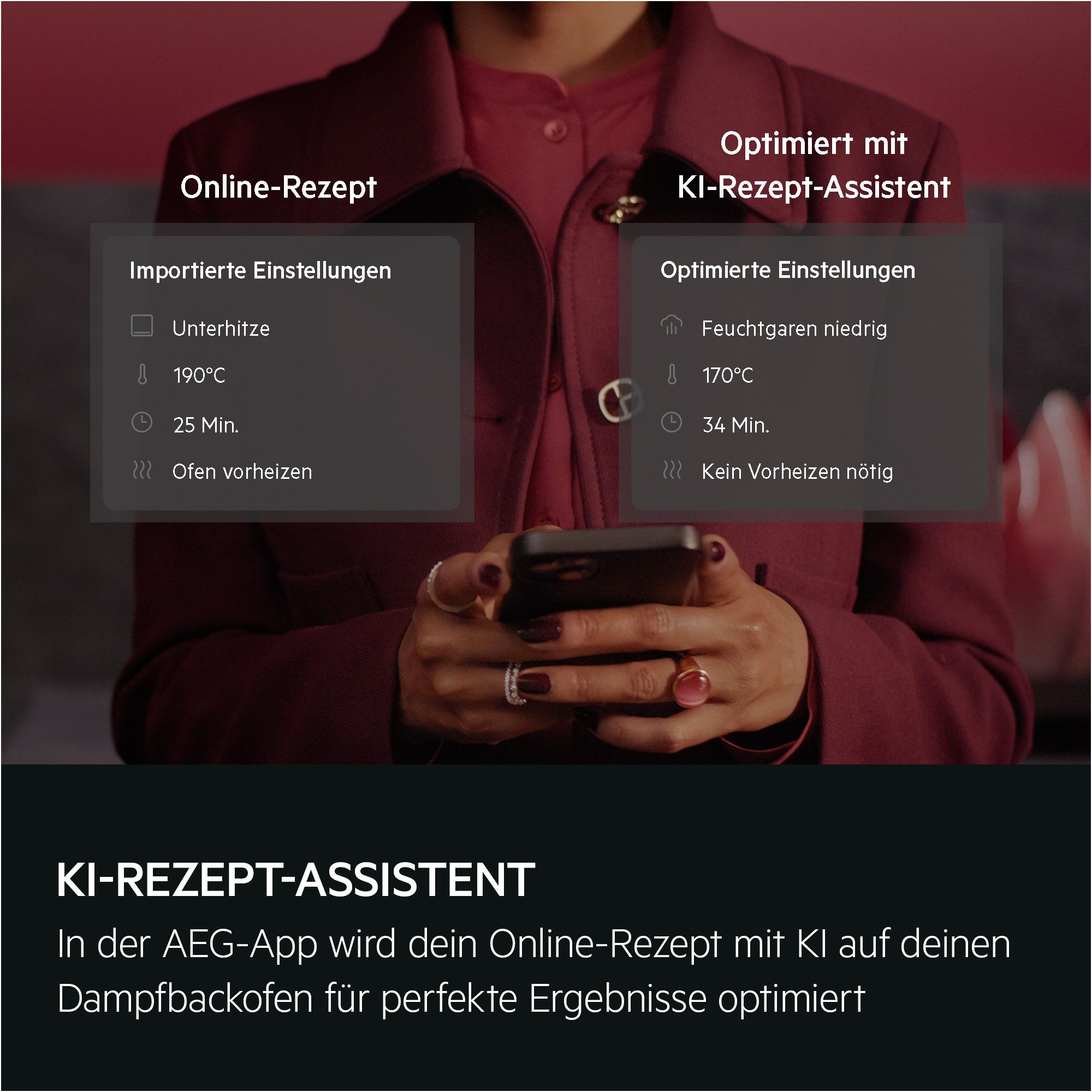 AEG Einbaubackofen 9000 TP9SB82WAB, Steam Clean, mit Dampfreinigung, mit automatischer Dampfzufuhr Steamify®