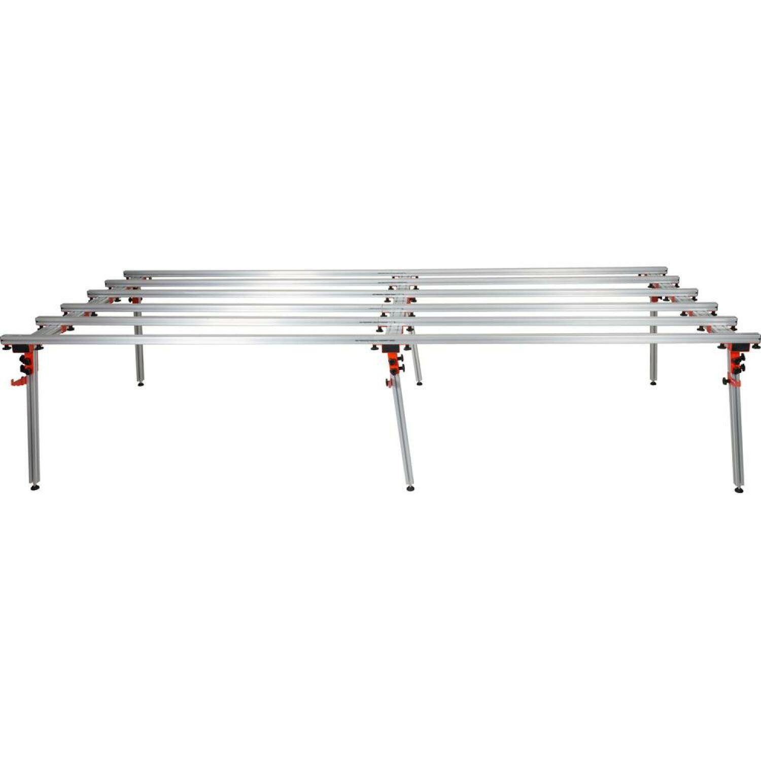 Yato Werkbank Fliesentisch 360 cm aus Aluminium mit 6 verstellbaren Beinen, (Werkbank)