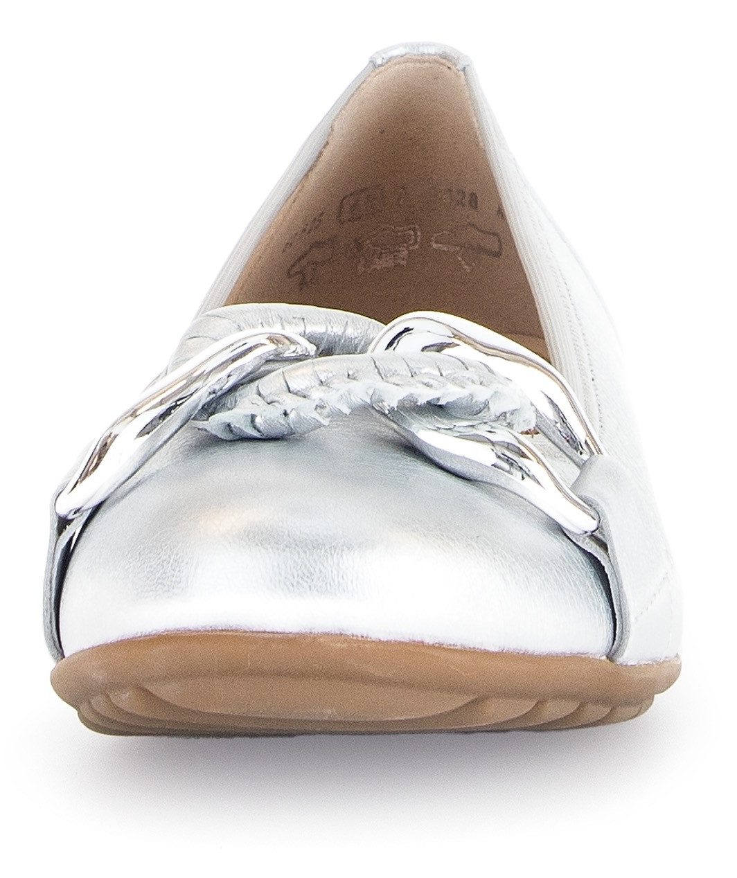 Gabor FLORENZ Ballerina, Keilabsatz, Businessschuh, Halbschuh, Schlupfschuh mit Zierkette