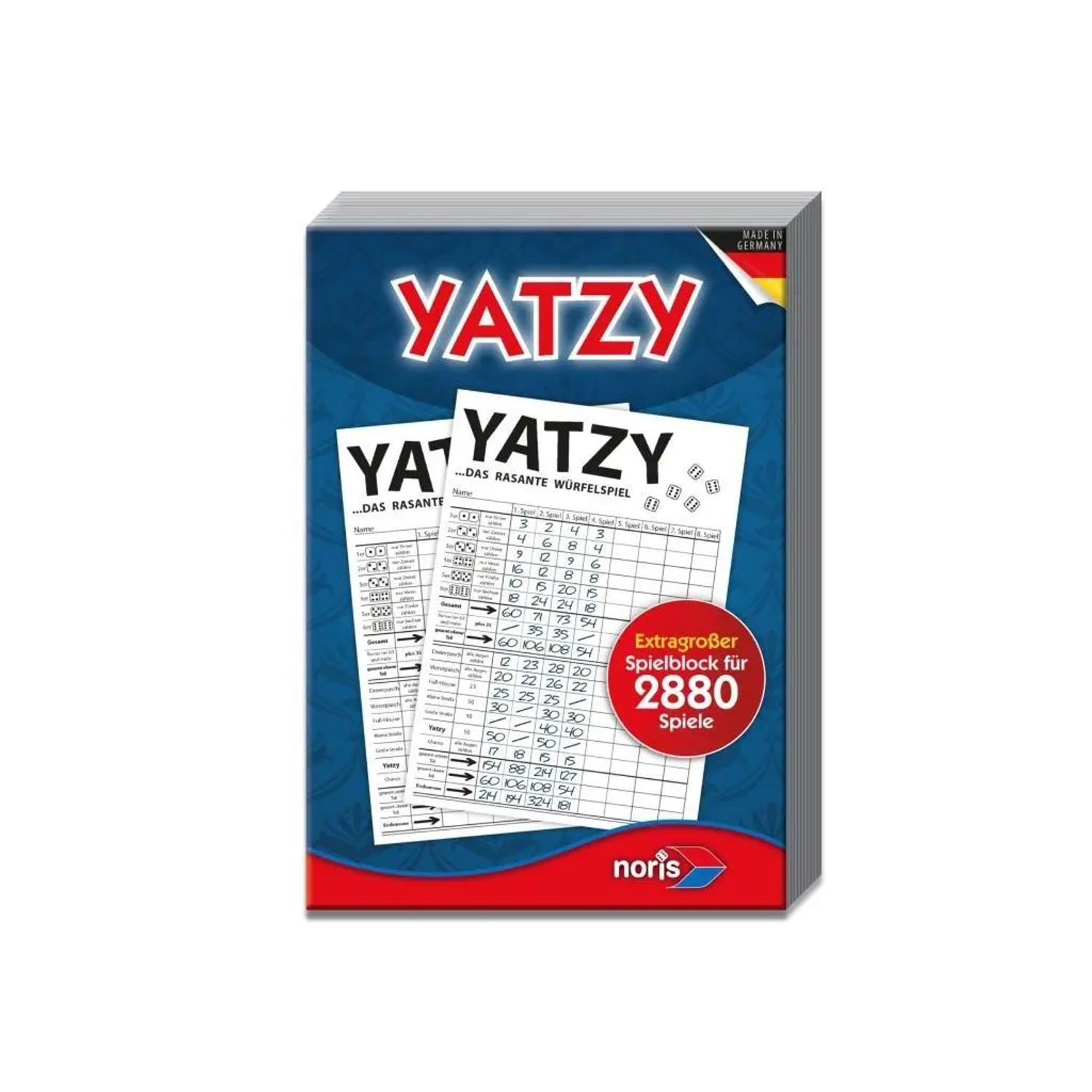 Noris Spiel Knubbel Yatzy - extra großer Spielblock