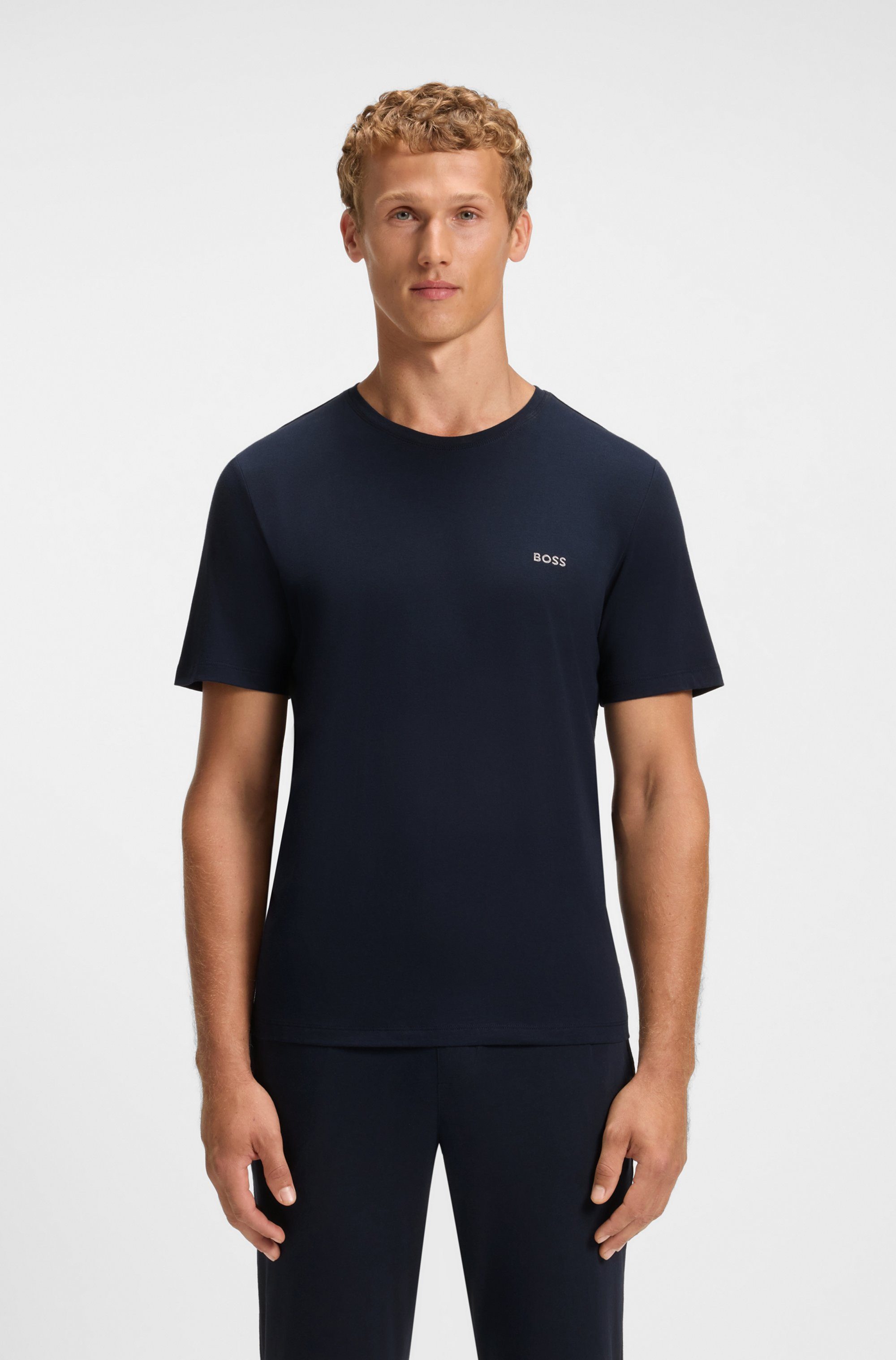 BOSS T-Shirt Mix&Match T-Shirt R mit BOSS Stickerei auf der Brust günstig online kaufen