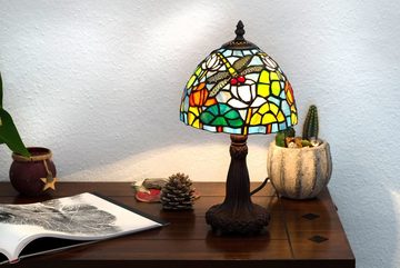 BIRENDY Stehlampe Birendy Tischlampe Tiffany Style Libellen Tiff146 Motiv Lampe