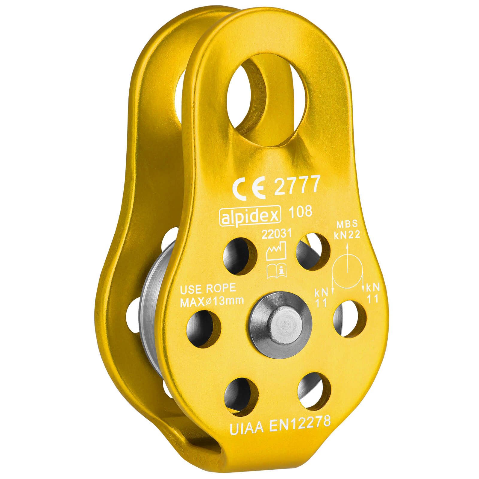 ALPIDEX Umlenkrolle ALPIDEX Umlenkrolle Seilrolle Fix Pulley