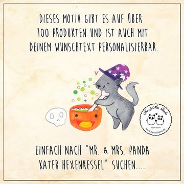 Mr. & Mrs. Panda Tasse Kater Hexenkessel - Weiß - Geschenk, Kaffeebecher, Becher, Geschenk T, Keramik, Einzigartiges Botschaft