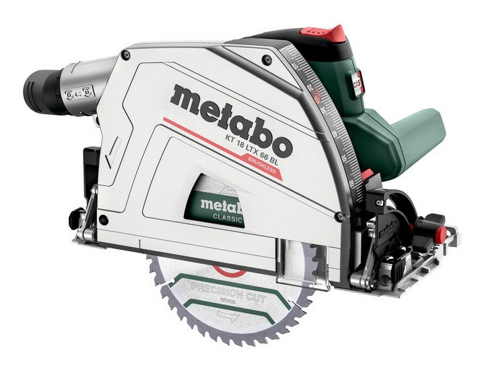 metabo Akku-Tauchsäge KT 18 LTX 66 BL, Tauchkreissäge 2 x 8 Ah LiHD in MetaBox