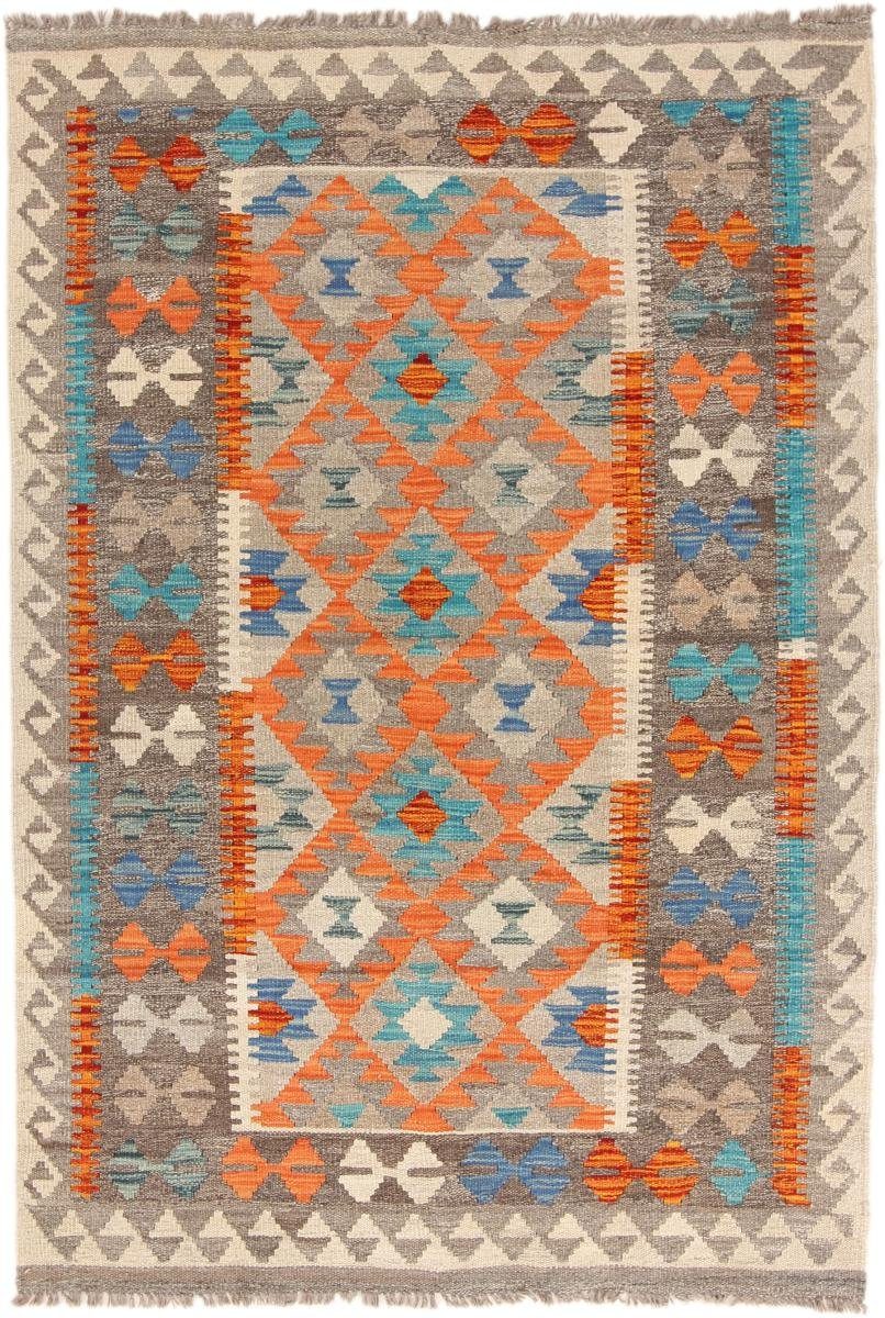 Orientteppich Kelim Afghan 104x154 Handgewebter Orientteppich, Nain Trading, rechteckig, Höhe: 3 mm