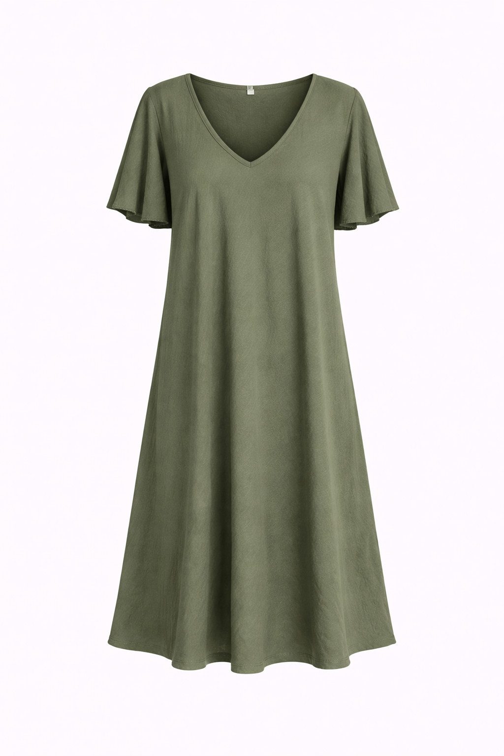 ITALY VIBES Sommerkleid - Kleid - Midikleid - Tunikakleid Damen - Schlupfkleid mit Flügelärmel ONE SIZE / passend für Größe M - XXL