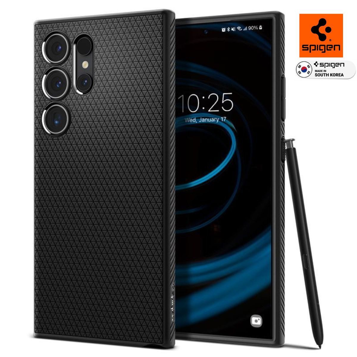 Spigen Smartphone-Hülle Handyhülle für Samsung Galaxy s24 Ultra Schutzhülle Robust Hülle 6,8, Stoßschutz, Militärstandard, Erhöhte Kanten für Kamera & Display
